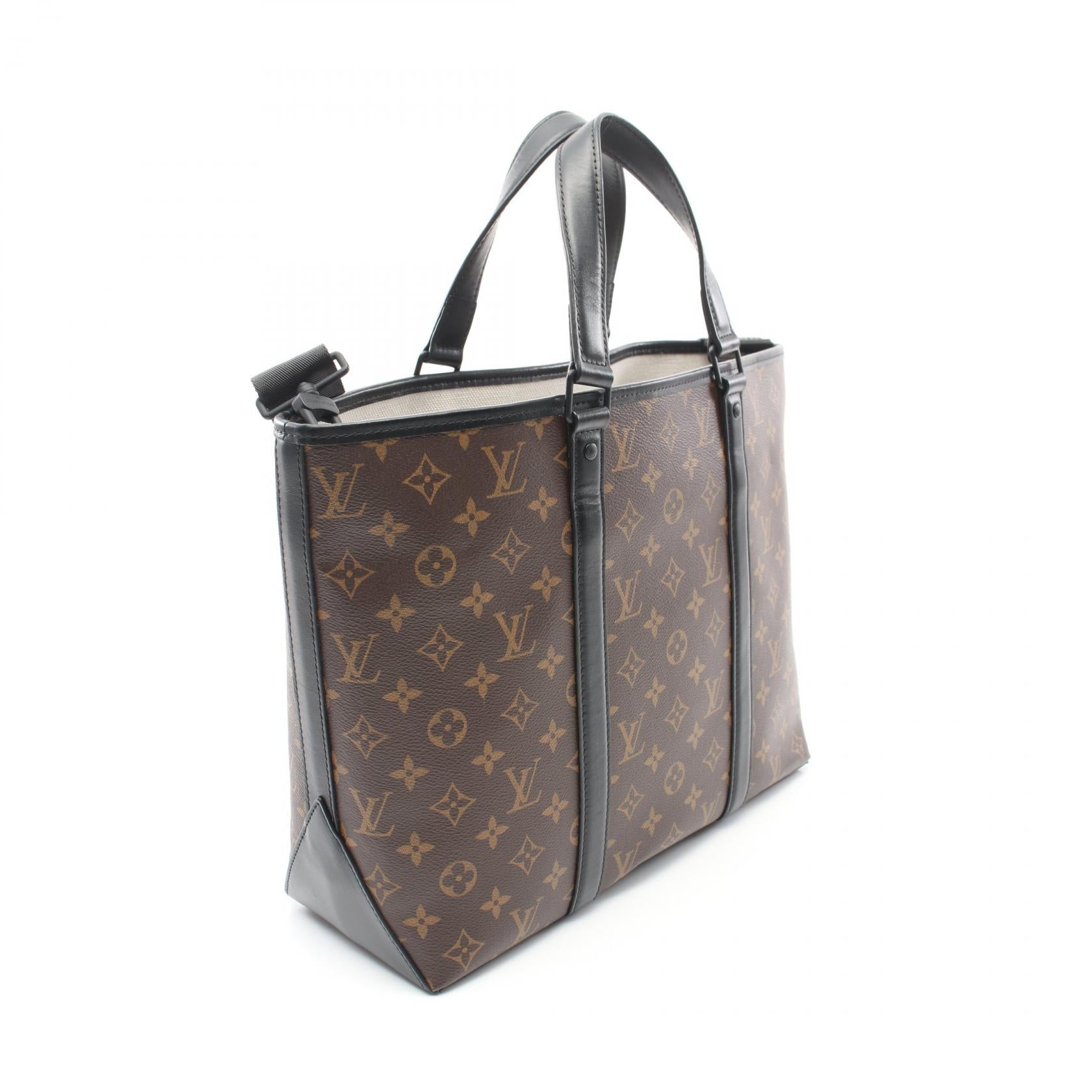 LOUIS VUITTON Monogram Macassar Weekend Tote手挽肩背兩用袋