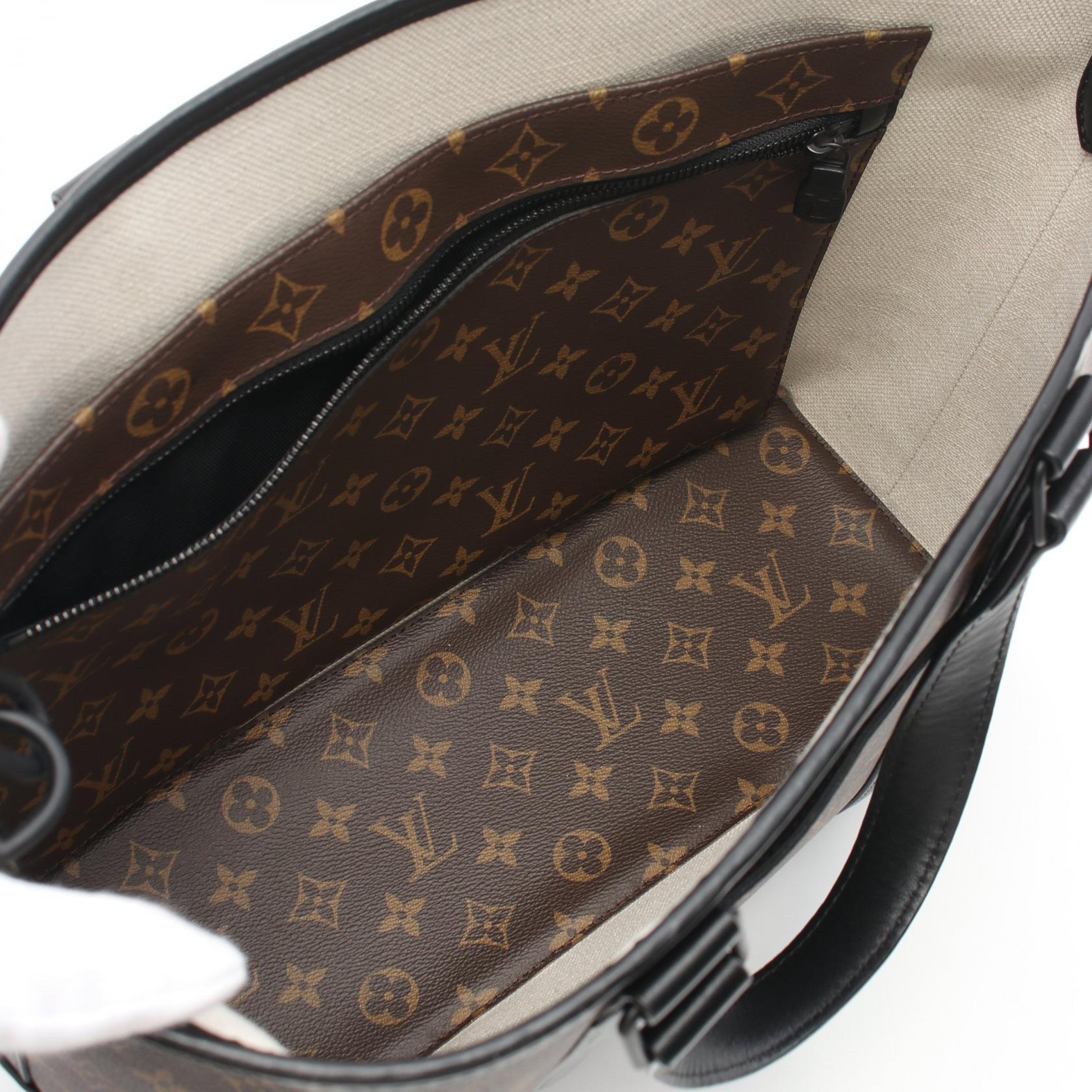 LOUIS VUITTON Monogram Macassar Weekend Tote手挽肩背兩用袋