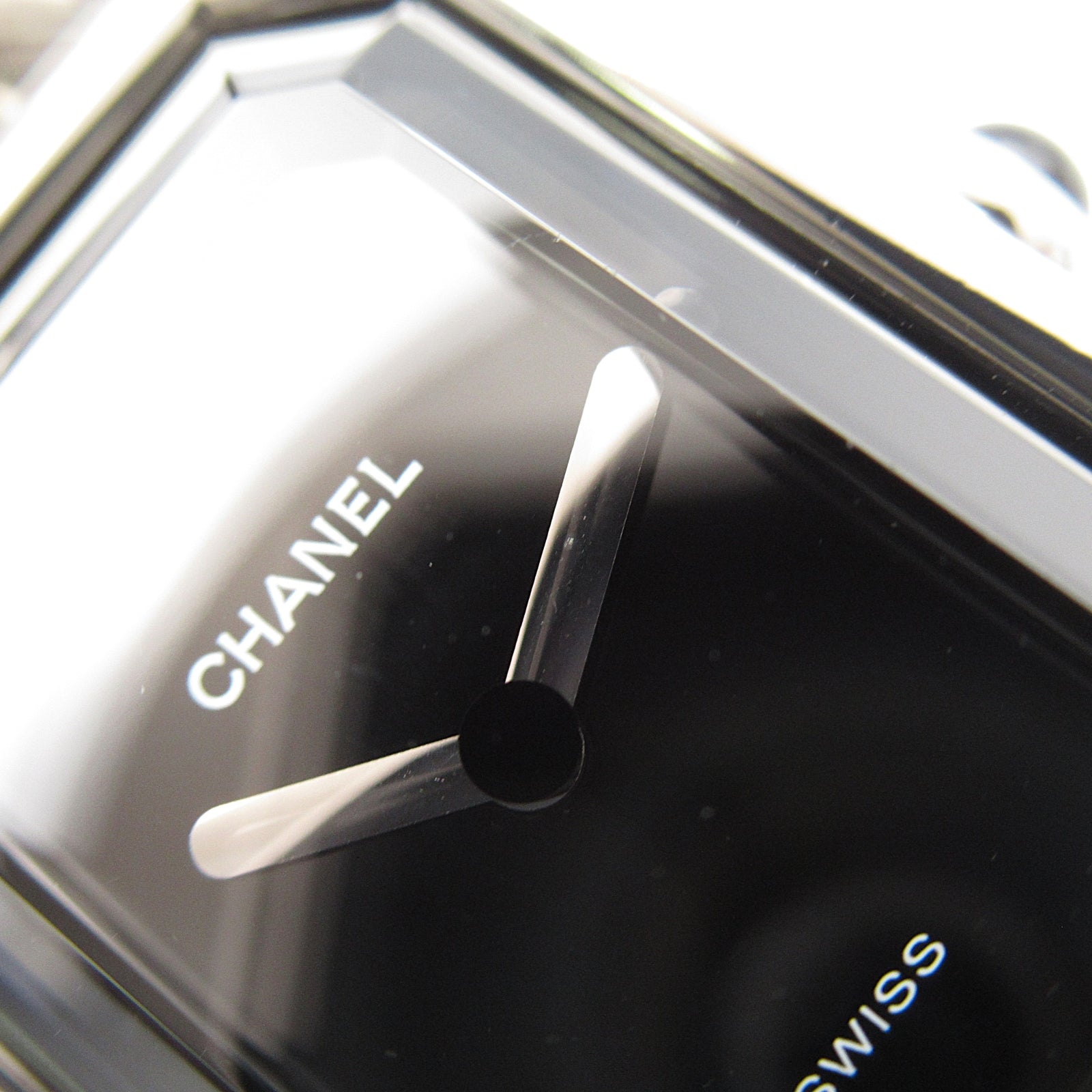 CHANEL Premiere L不鏽鋼手錶石英機芯黑色#16cm