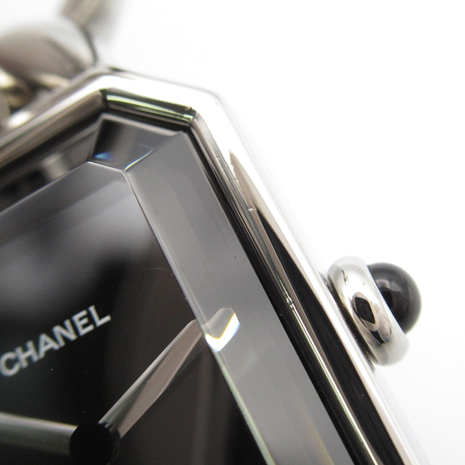 CHANEL Premiere L不鏽鋼手錶石英機芯黑色#16cm