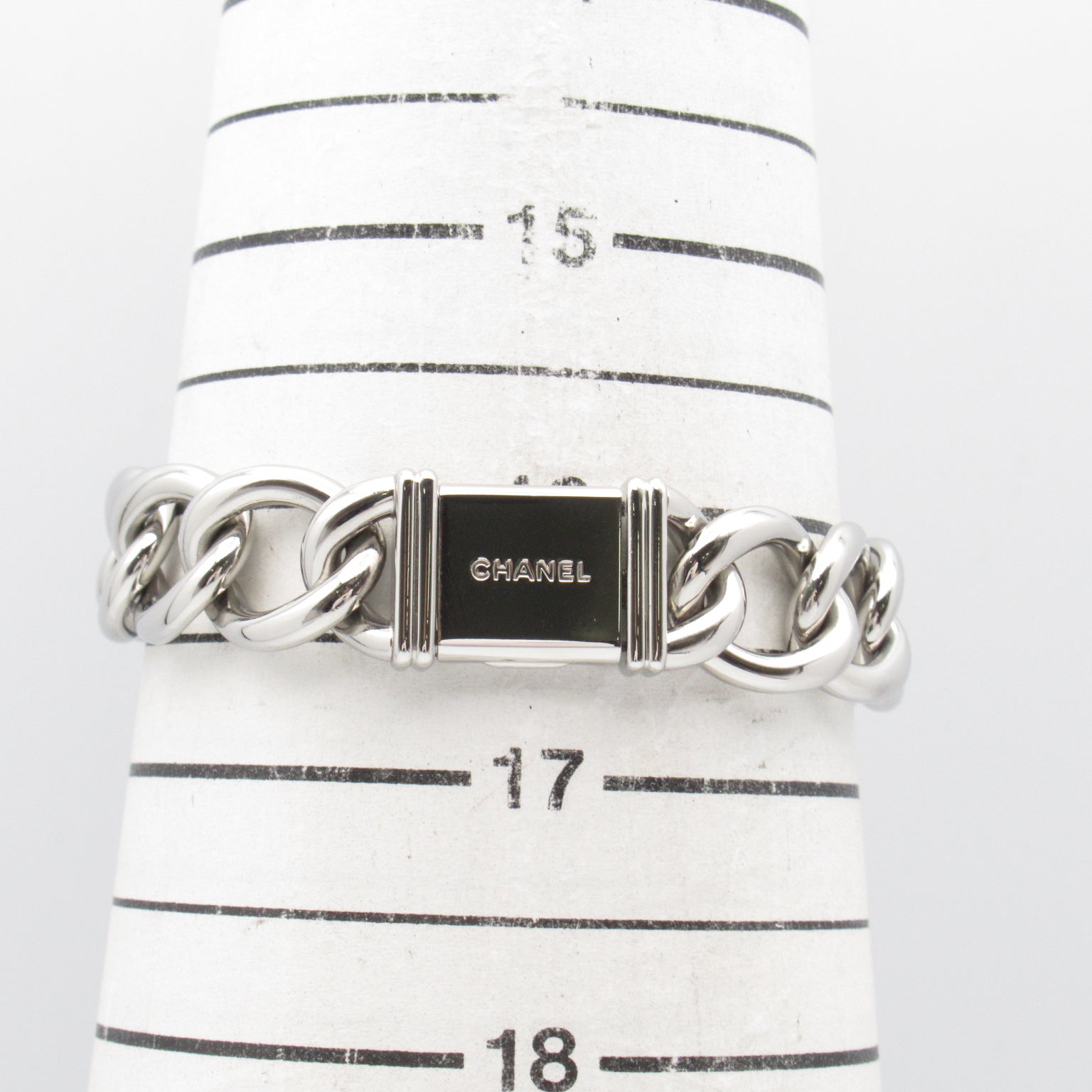 CHANEL Premiere L不鏽鋼手錶石英機芯黑色#16cm