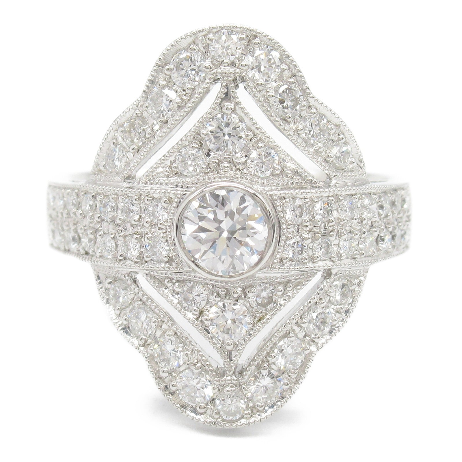 JEWELRY PT950鉑金Diamond Ring鑽石戒指US#6.75