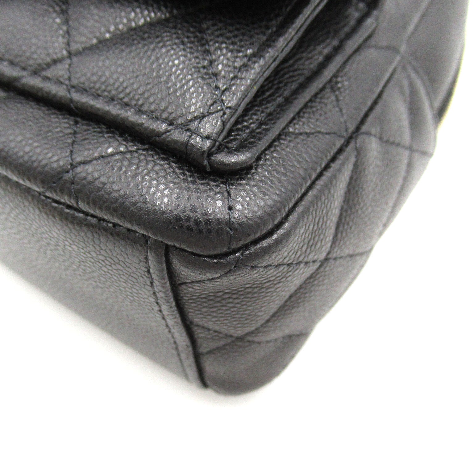 CHANEL CC GHW Backpack Rucksack Calfskin Leather Black