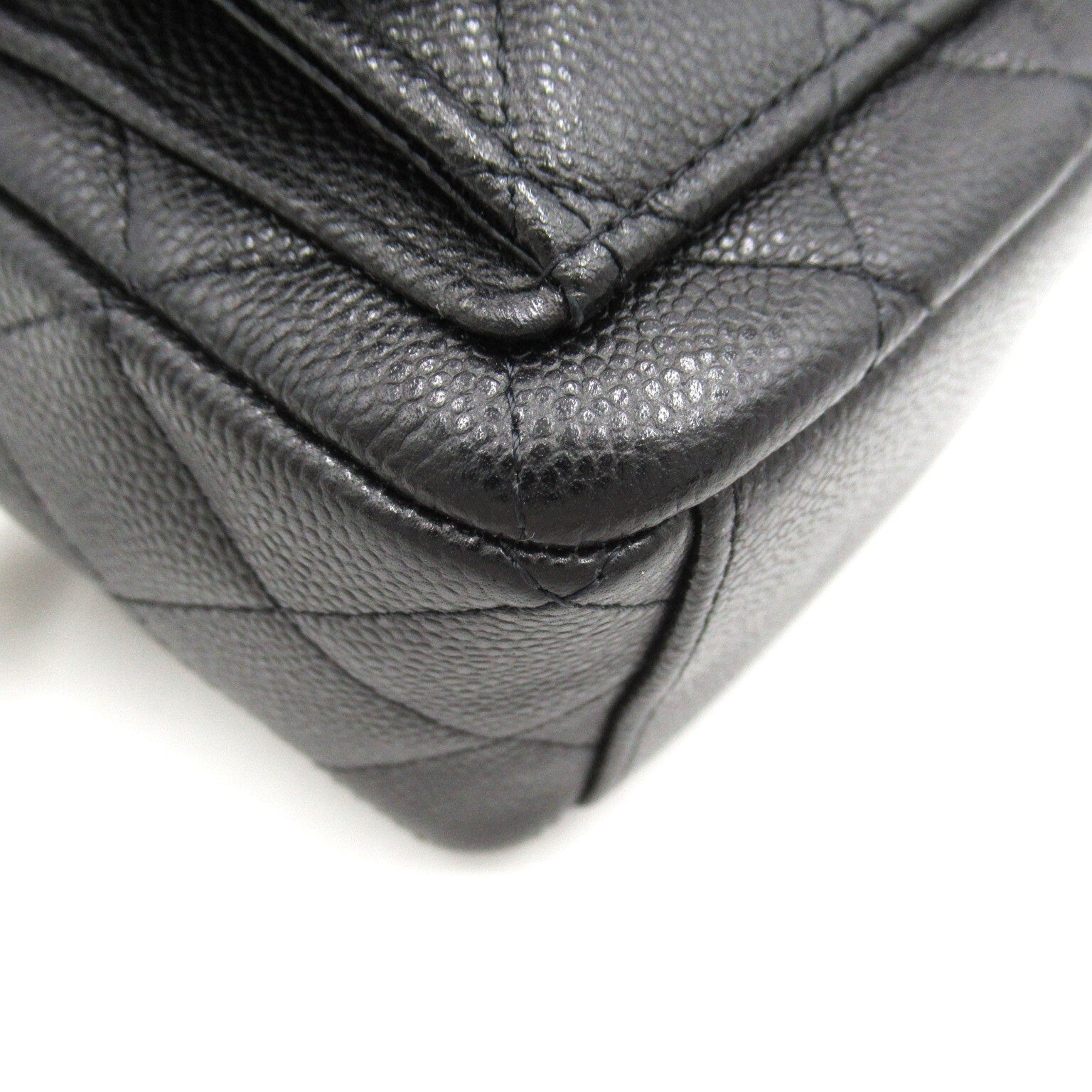 CHANEL CC GHW Backpack Rucksack Calfskin Leather Black