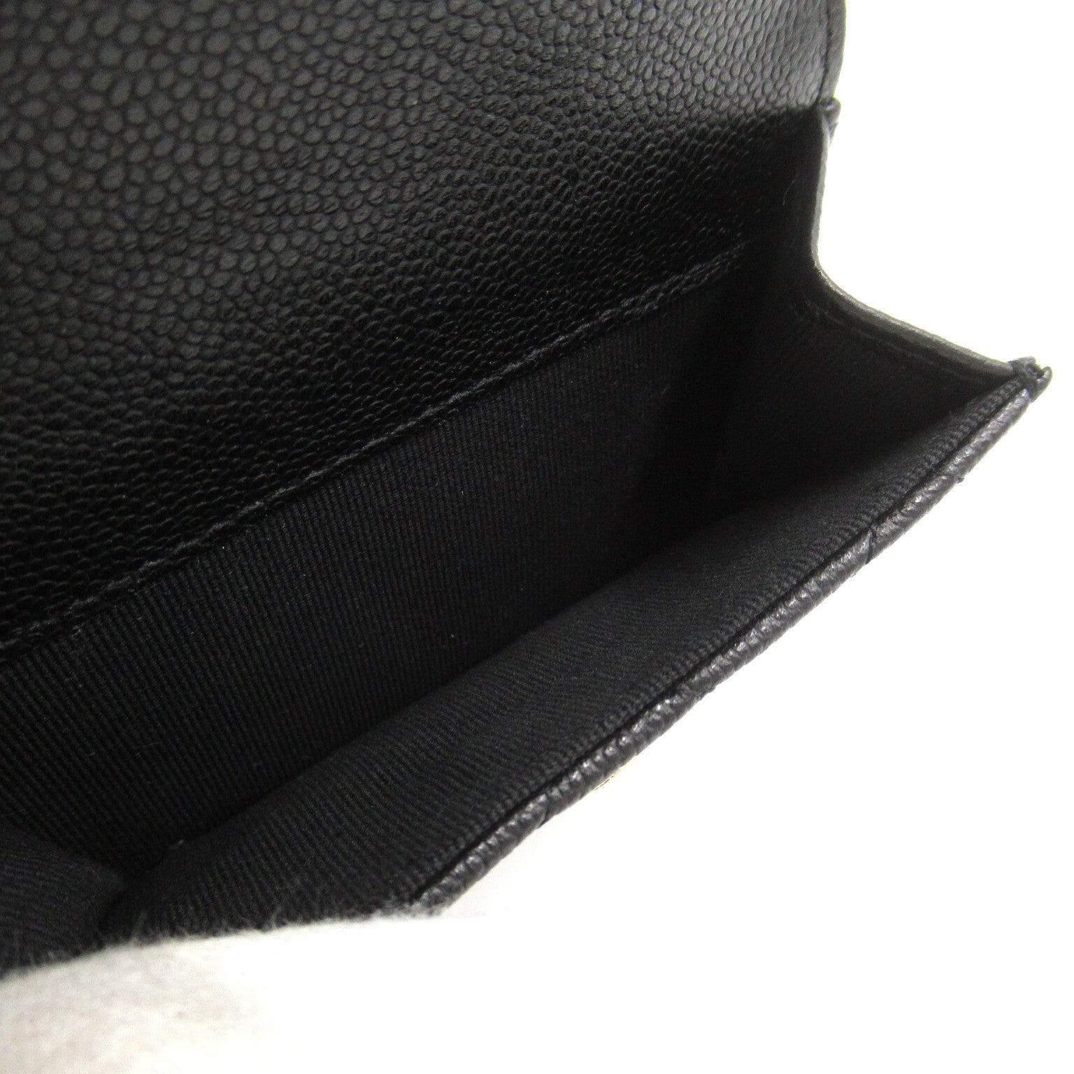CHANEL CC GHW Backpack Rucksack Calfskin Leather Black