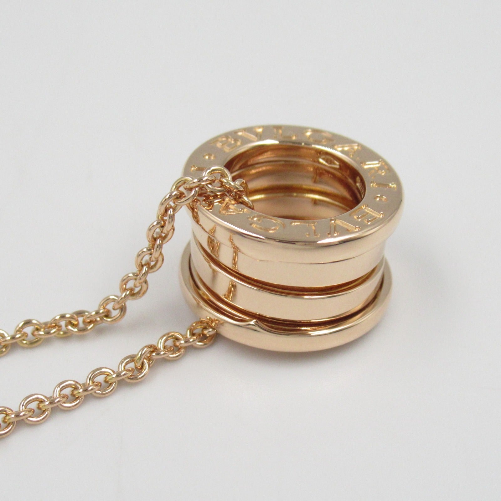 BVLGARI 18K玫瑰金B-zero1 Necklace項鍊