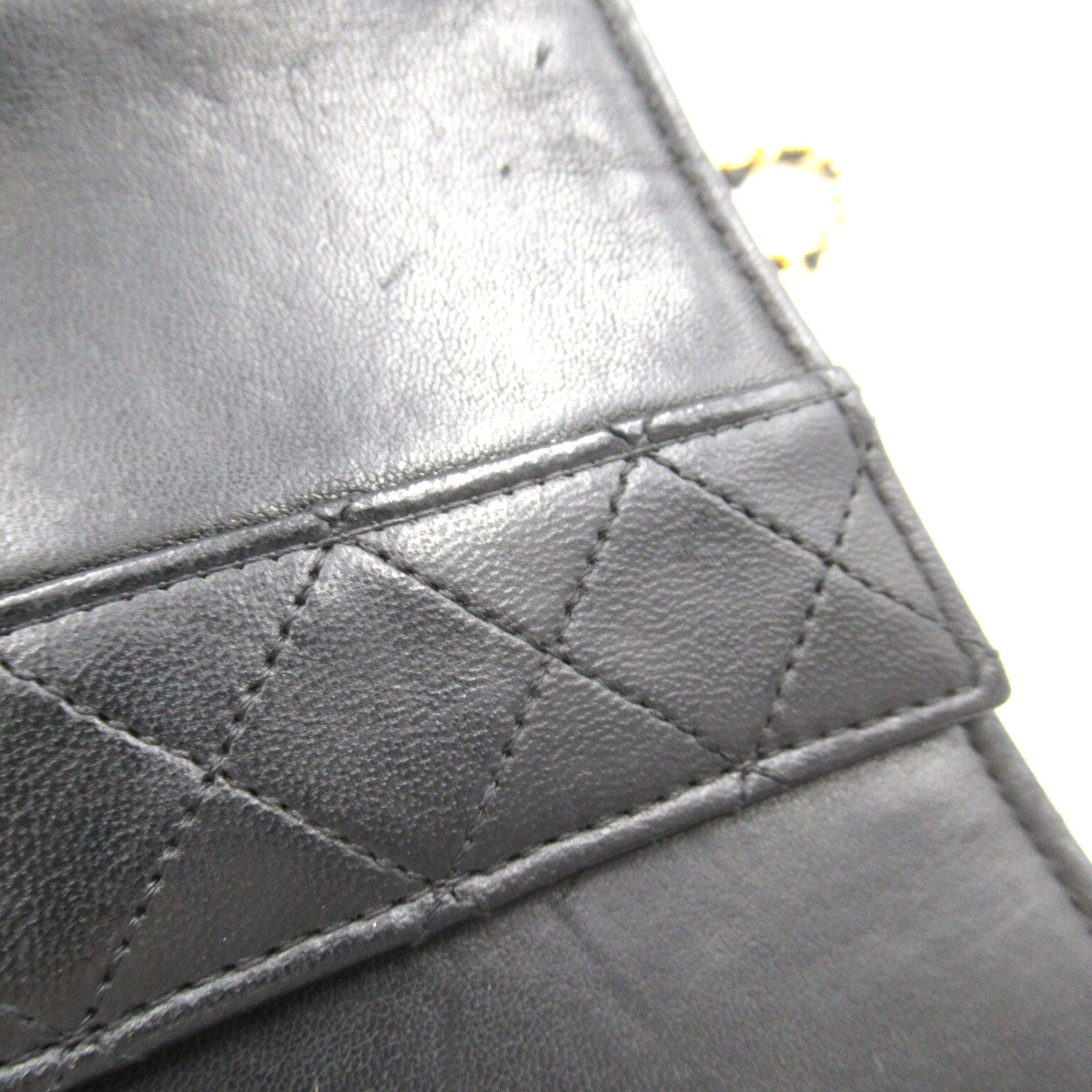 CHANEL【激減優惠】 羊皮皮革Chain Shoulder金扣肩背袋