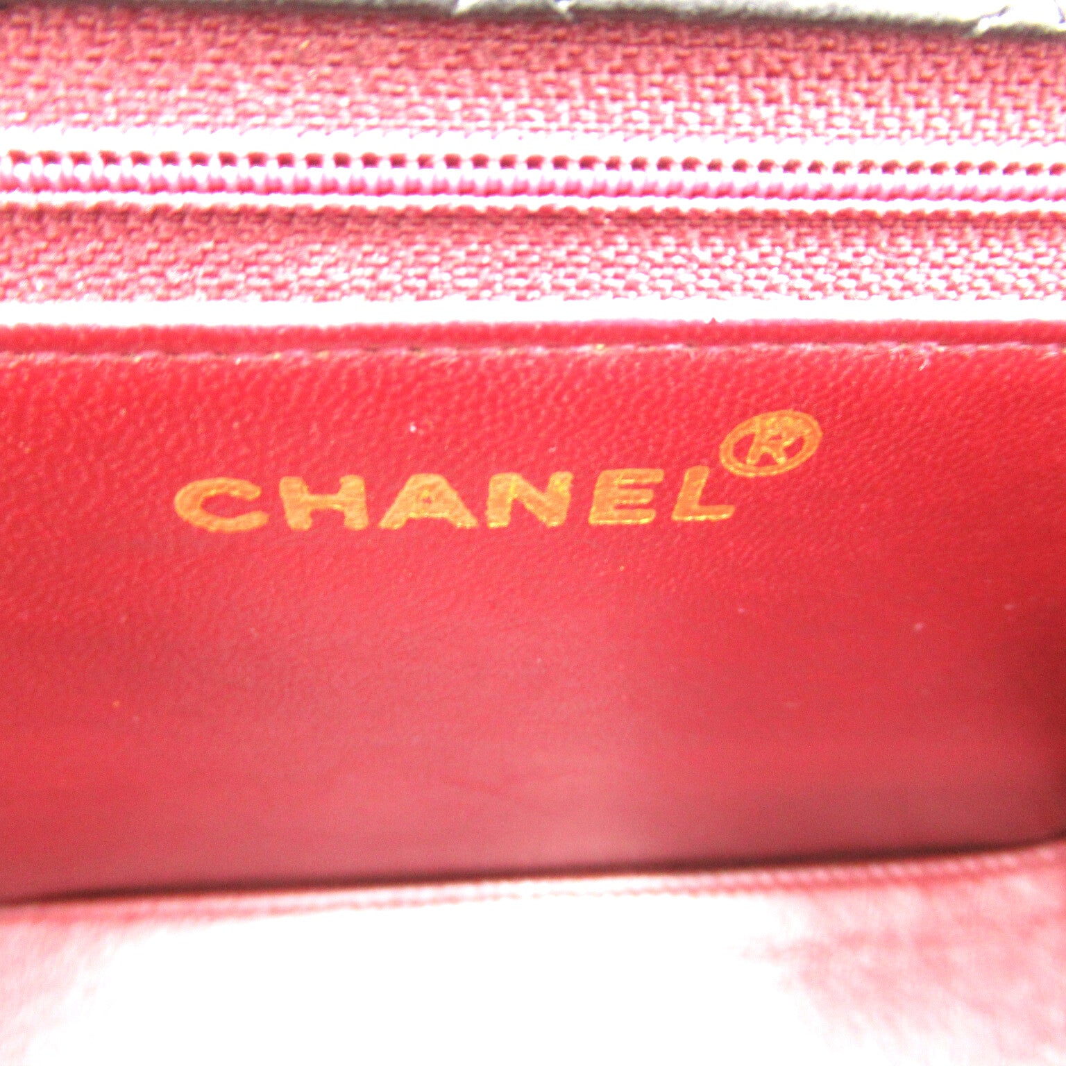 CHANEL【激減優惠】 羊皮皮革Chain Shoulder金扣肩背袋