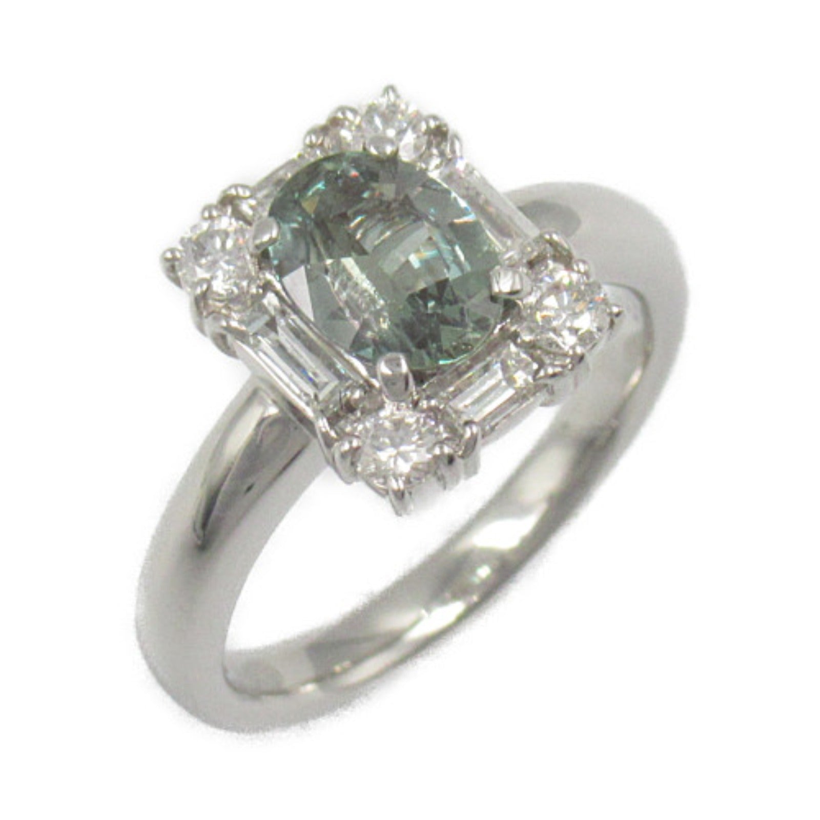 JEWELRY PT900鉑金Alexandrite Diamond Ring戒指US#6.25