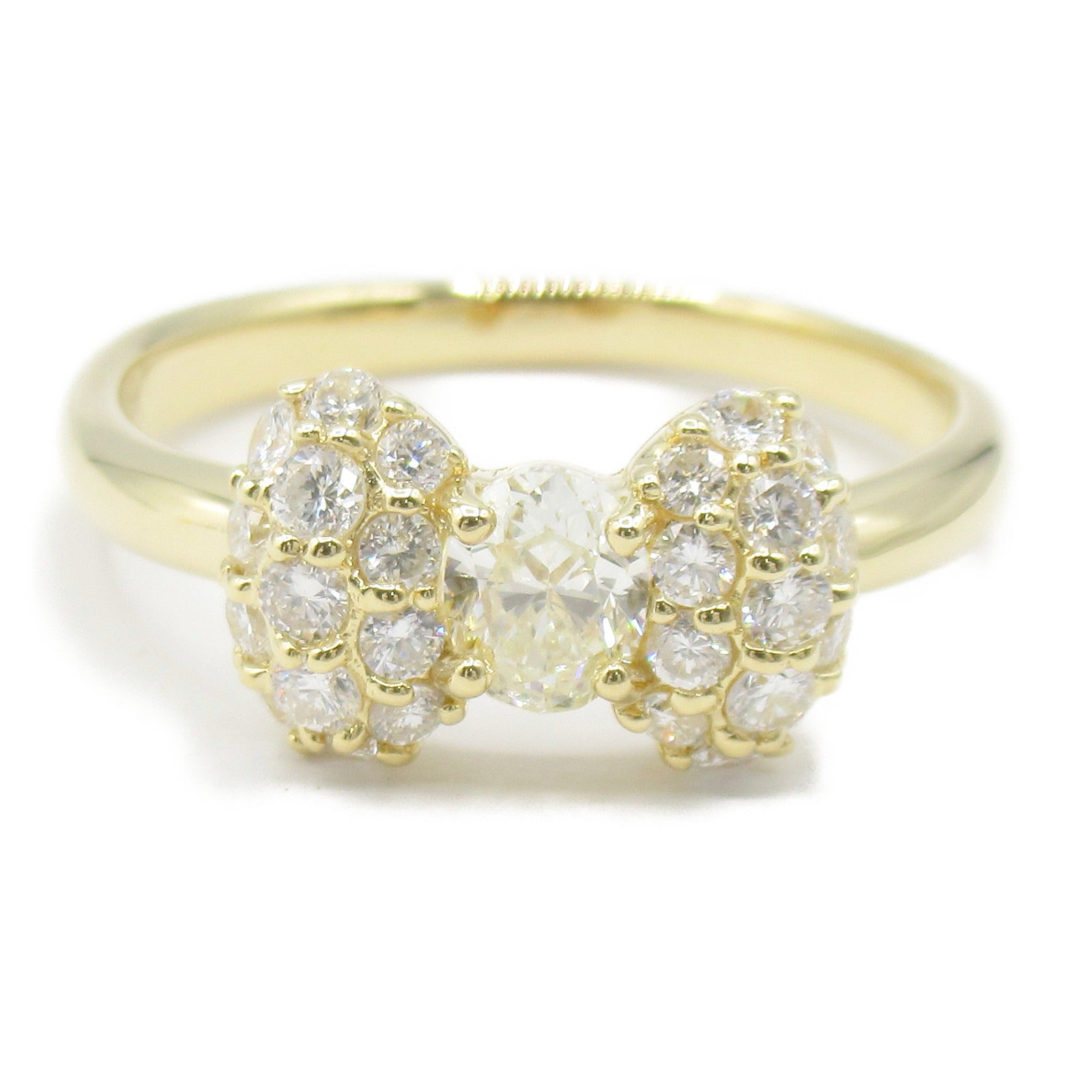 JEWELRY【激減優惠】 18K黃金Diamond Ring鑽石戒指US#7.5