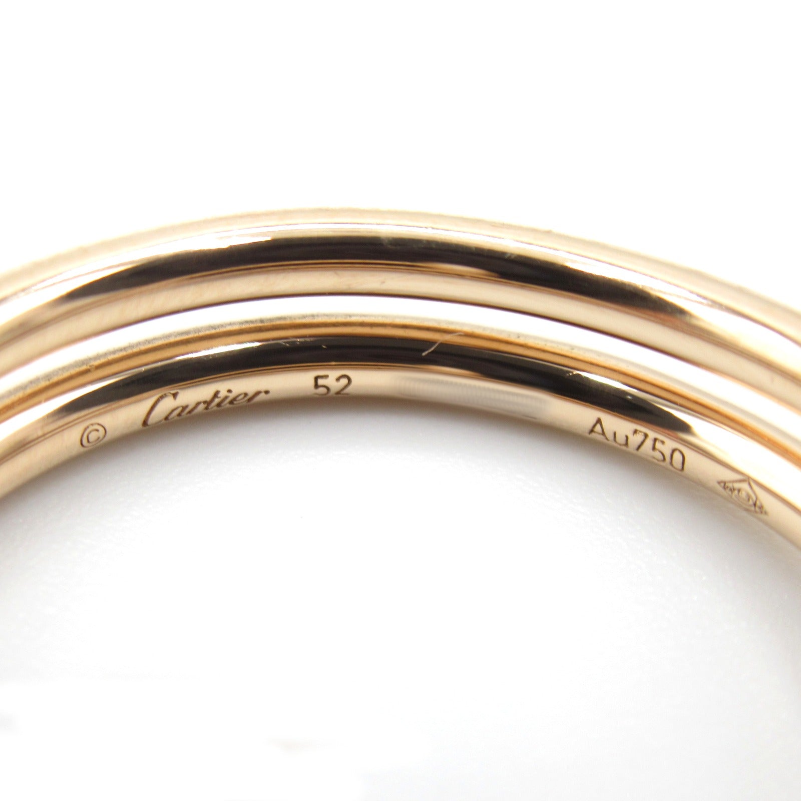 CARTIER 18K玫瑰金Juste un Clou Double戒指US#6/CARTIER＃52