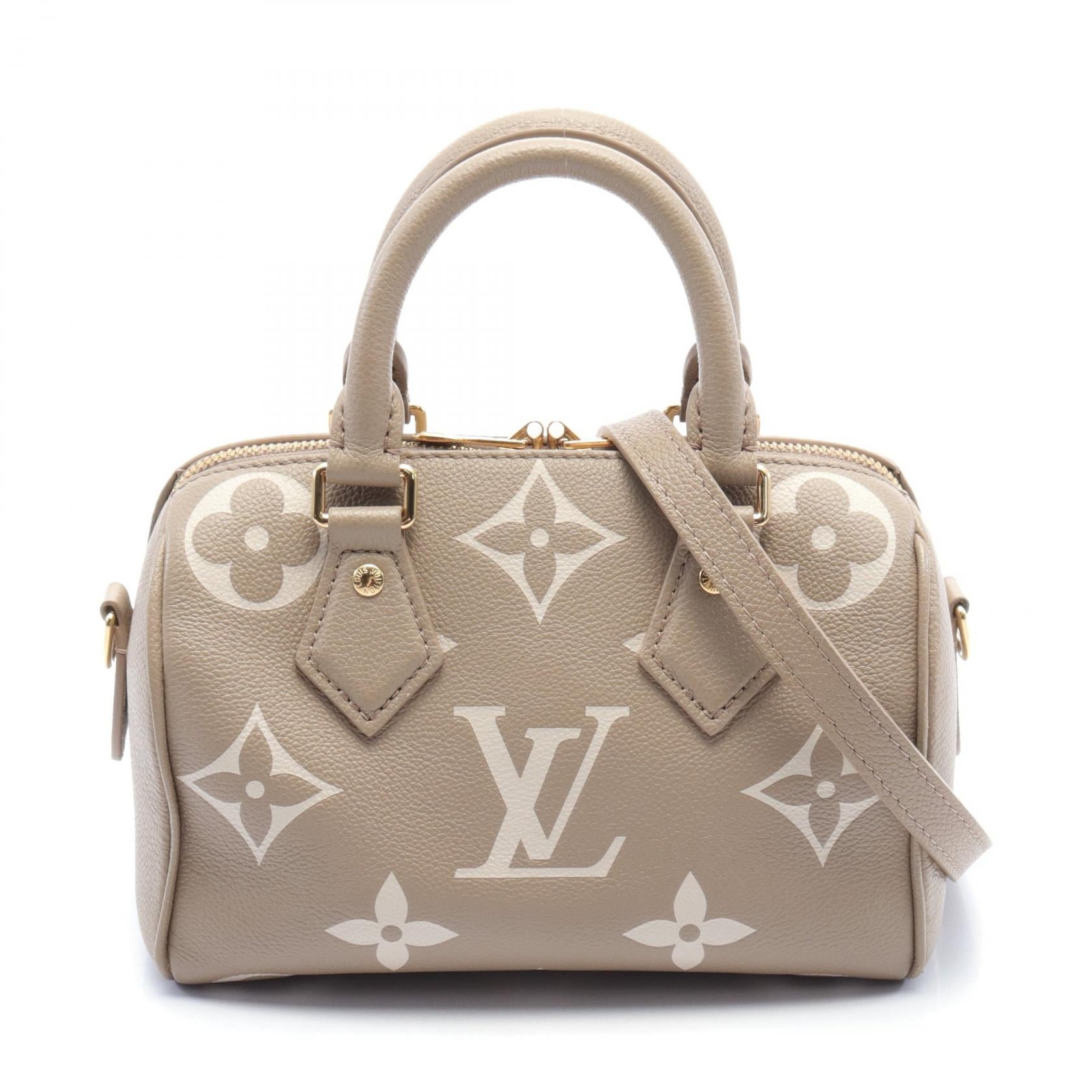 LOUIS VUITTON Monogram Empreinte Speedy Bandouliere 20扣手挽肩背兩用袋