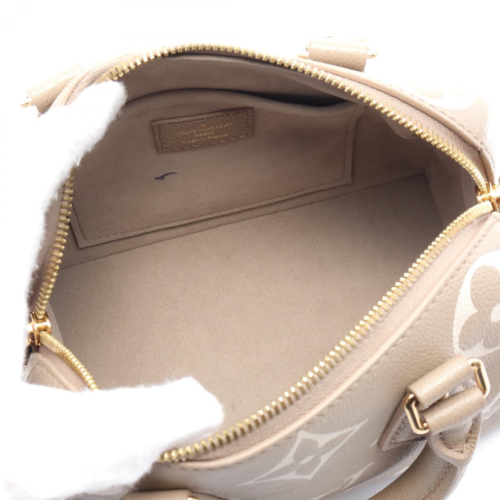 LOUIS VUITTON Monogram Empreinte Speedy Bandouliere 20扣手挽肩背兩用袋