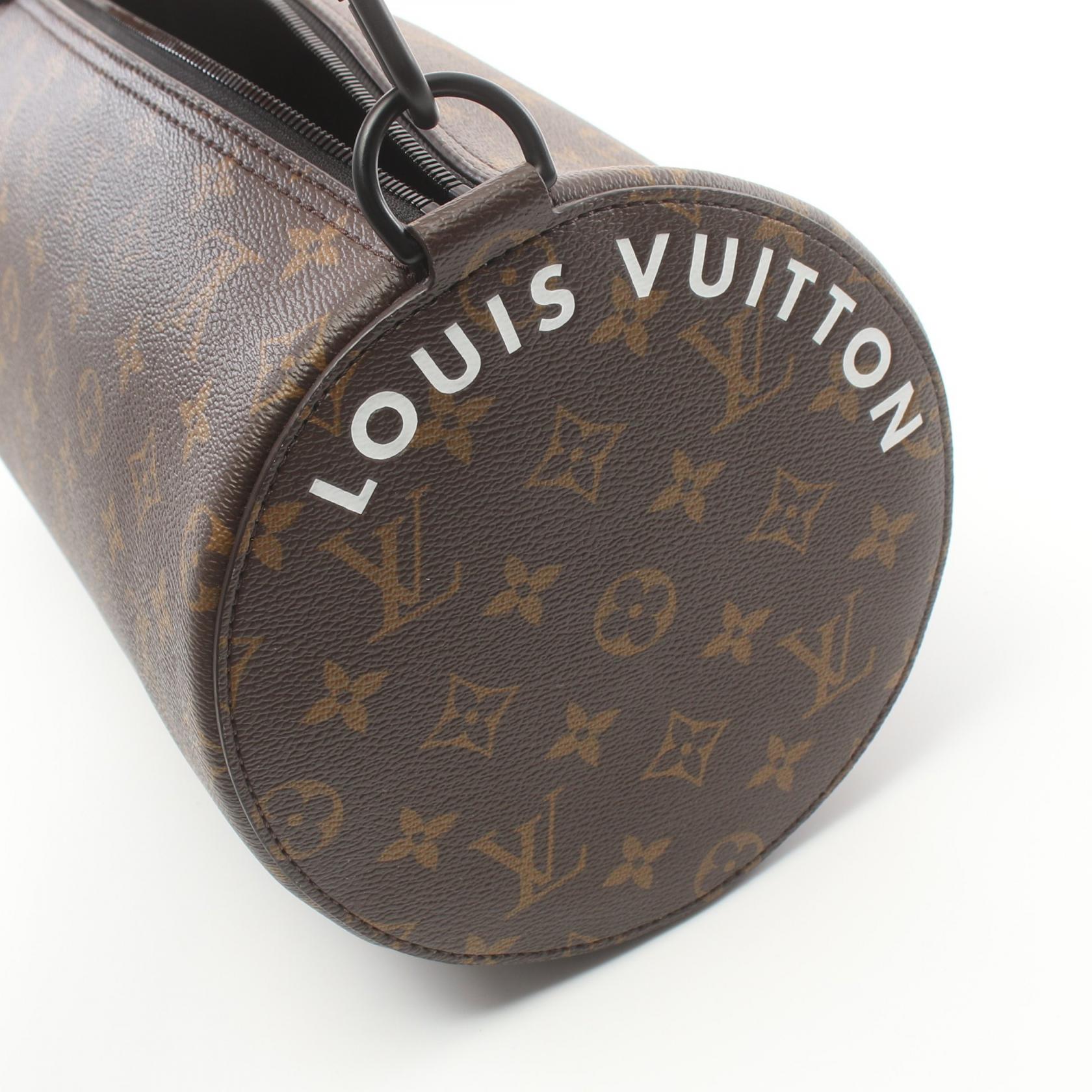 LOUIS VUITTON LV Soft Poroshon MM Hand shoulder Bag M46691 Monogram Orange