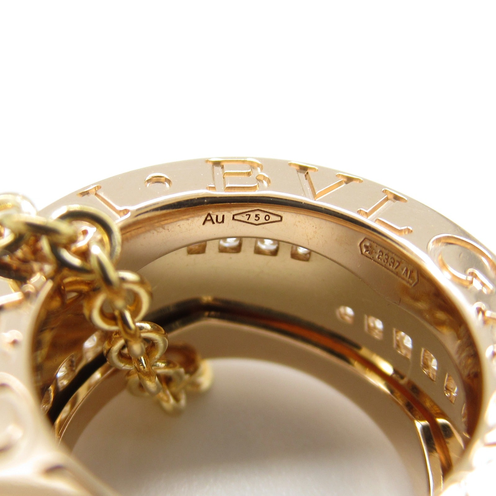 BVLGARI 18K玫瑰金B-zero1 Legend Dia Necklace項鍊