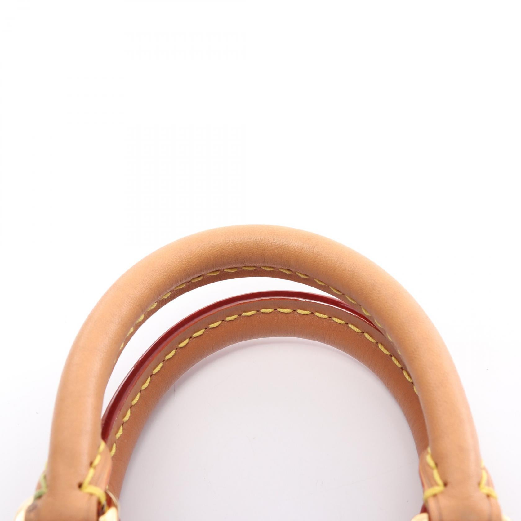 LOUIS VUITTON【激減優惠】 Monogram Petit Sac Plat金扣手挽肩背兩用袋棕色