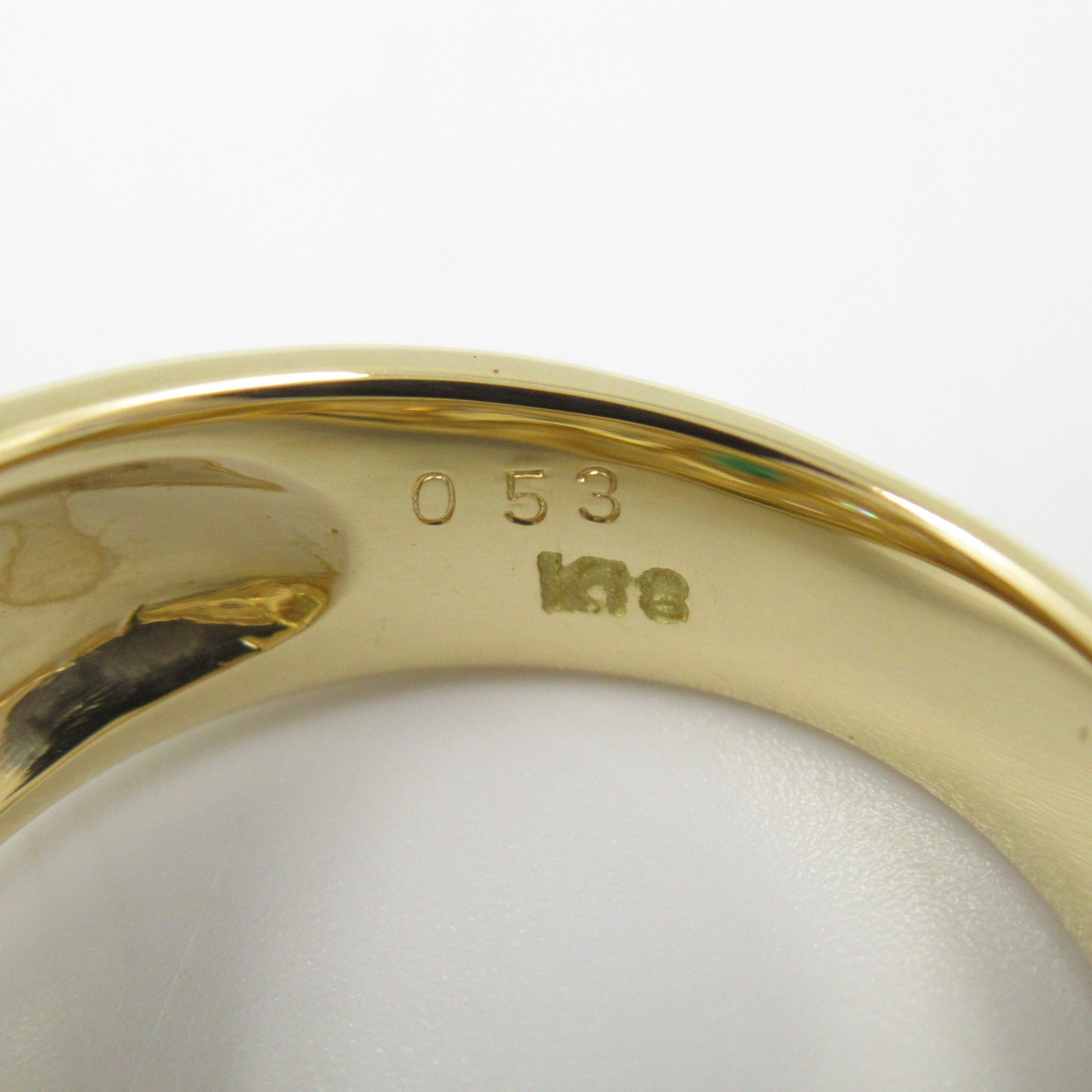 JEWELRY 18K黃金Emerald Diamond Ring綠寶石/鑽石戒指US#6.25