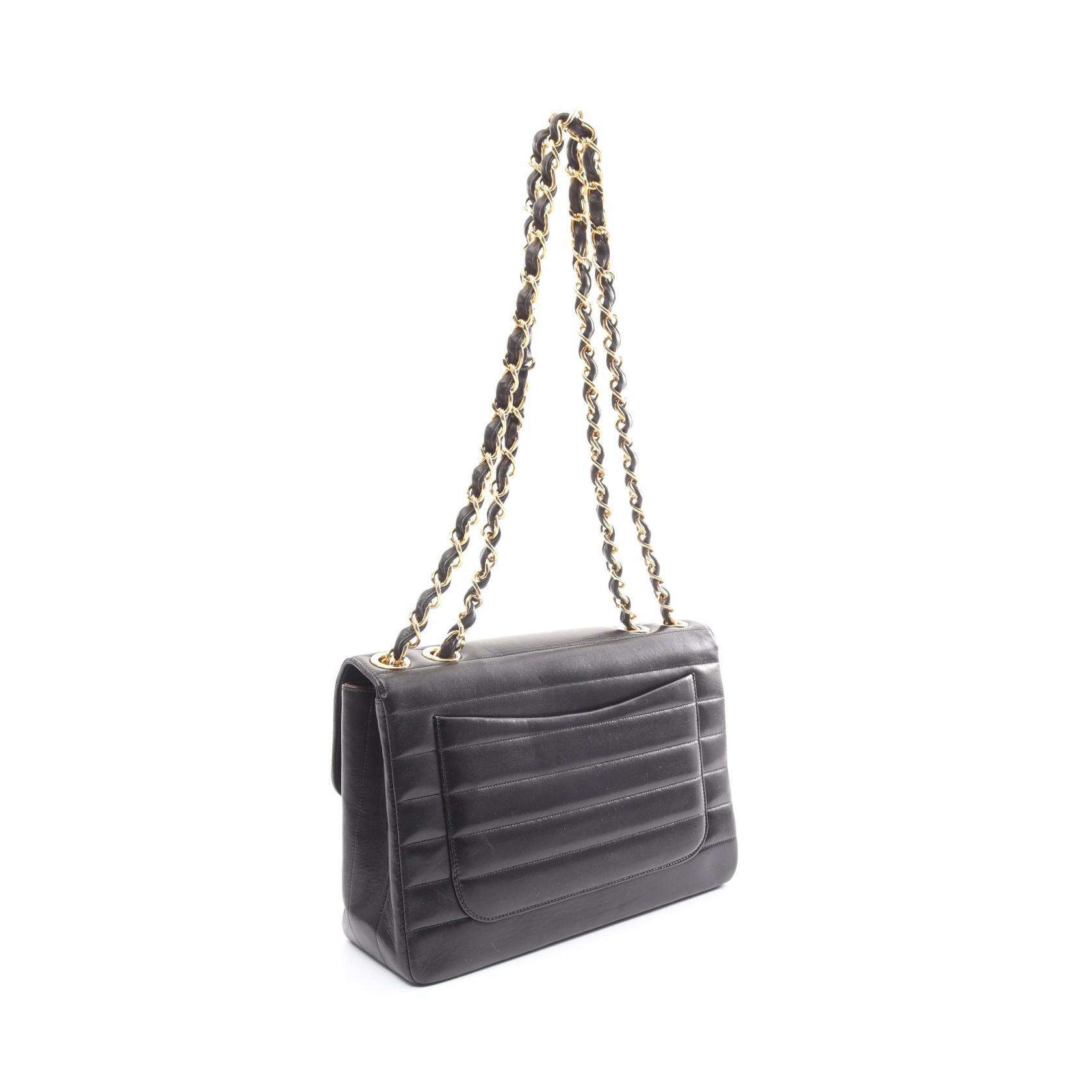 CHANEL【激減優惠】 羊皮皮革Mademoiselle Deca COCO Mark金扣肩背袋