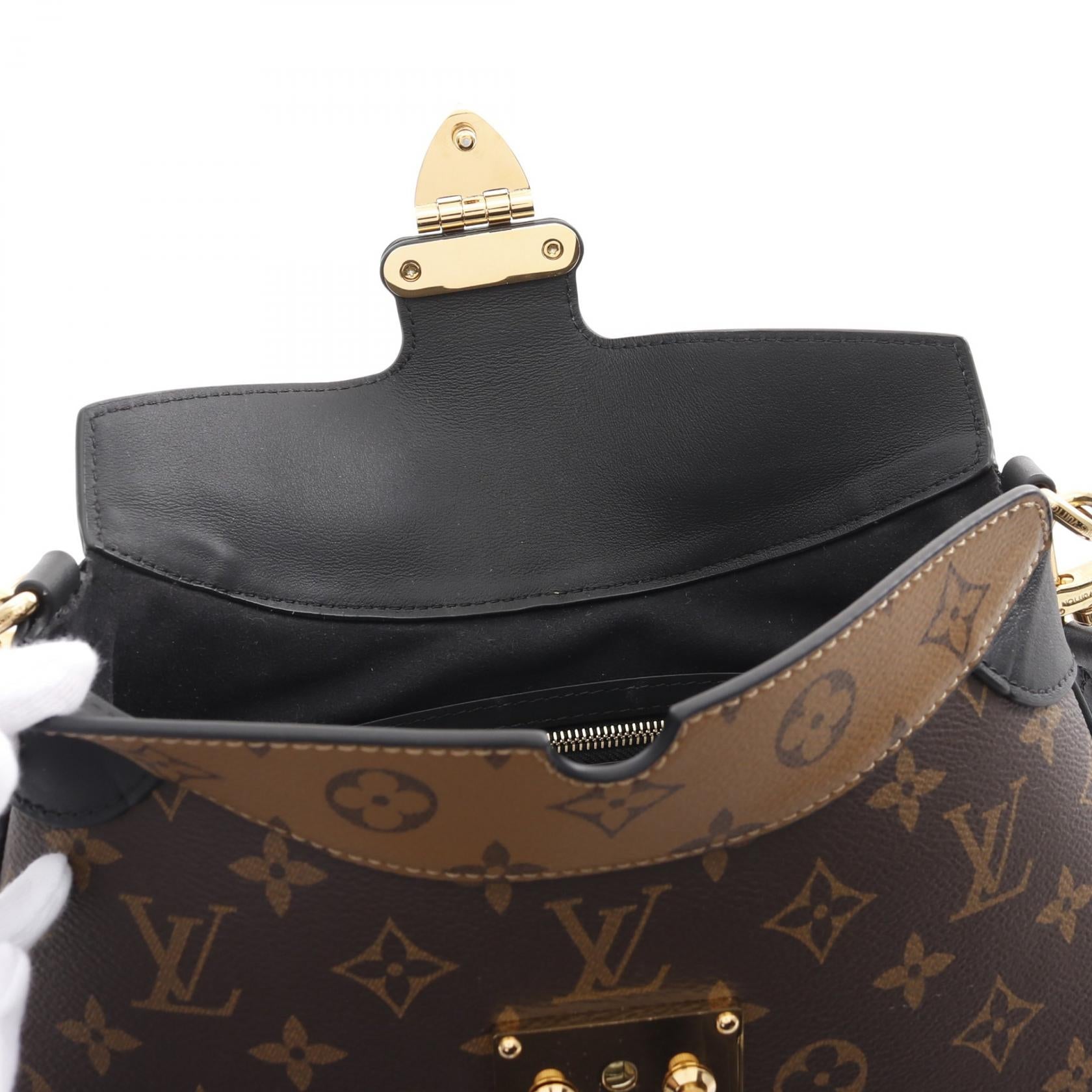 LOUIS VUITTON【激減優惠】 Monogram Reverse LV Twinny金扣肩背袋