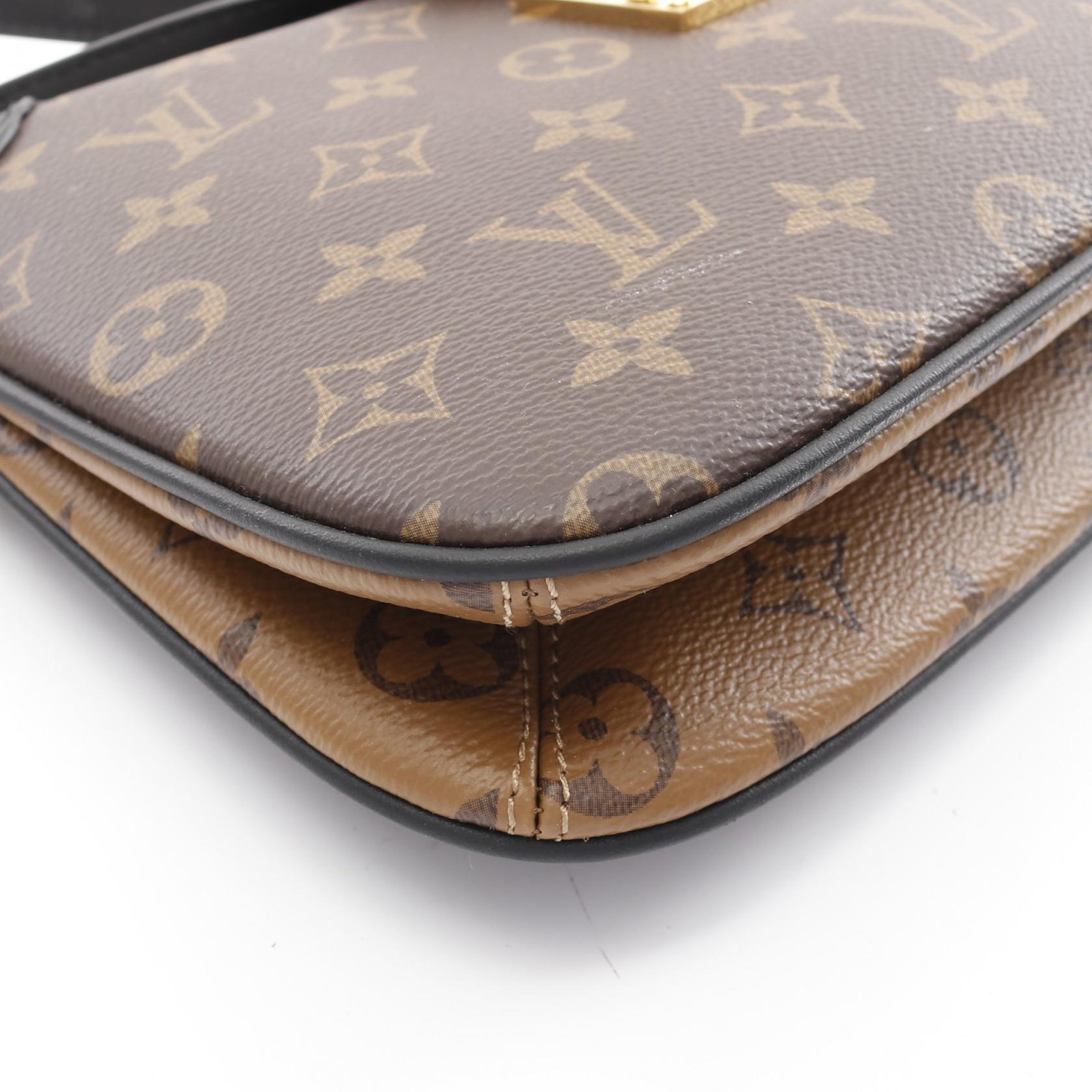 LOUIS VUITTON【激減優惠】 Monogram Reverse LV Twinny金扣肩背袋
