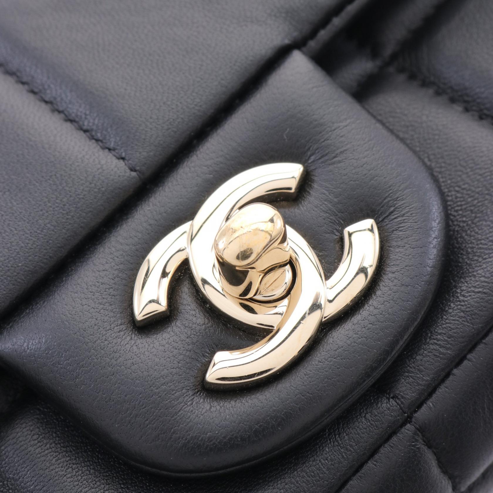CHANEL 皮革Chocolate Bar Mini Flap金扣肩背袋