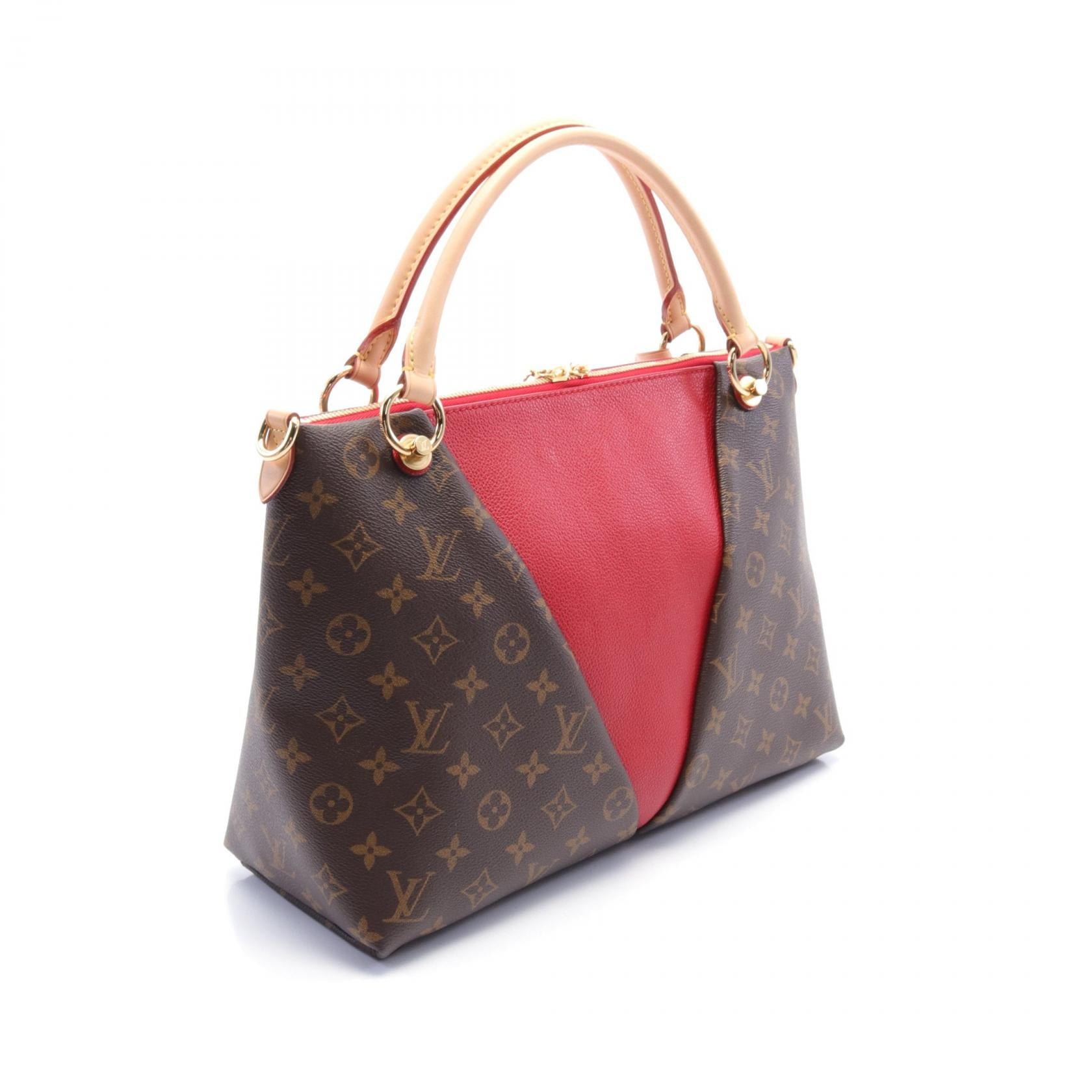 LOUIS VUITTON LV GHW V Tote MM 2way Shoulder Bag M43957 Monogram Cerise