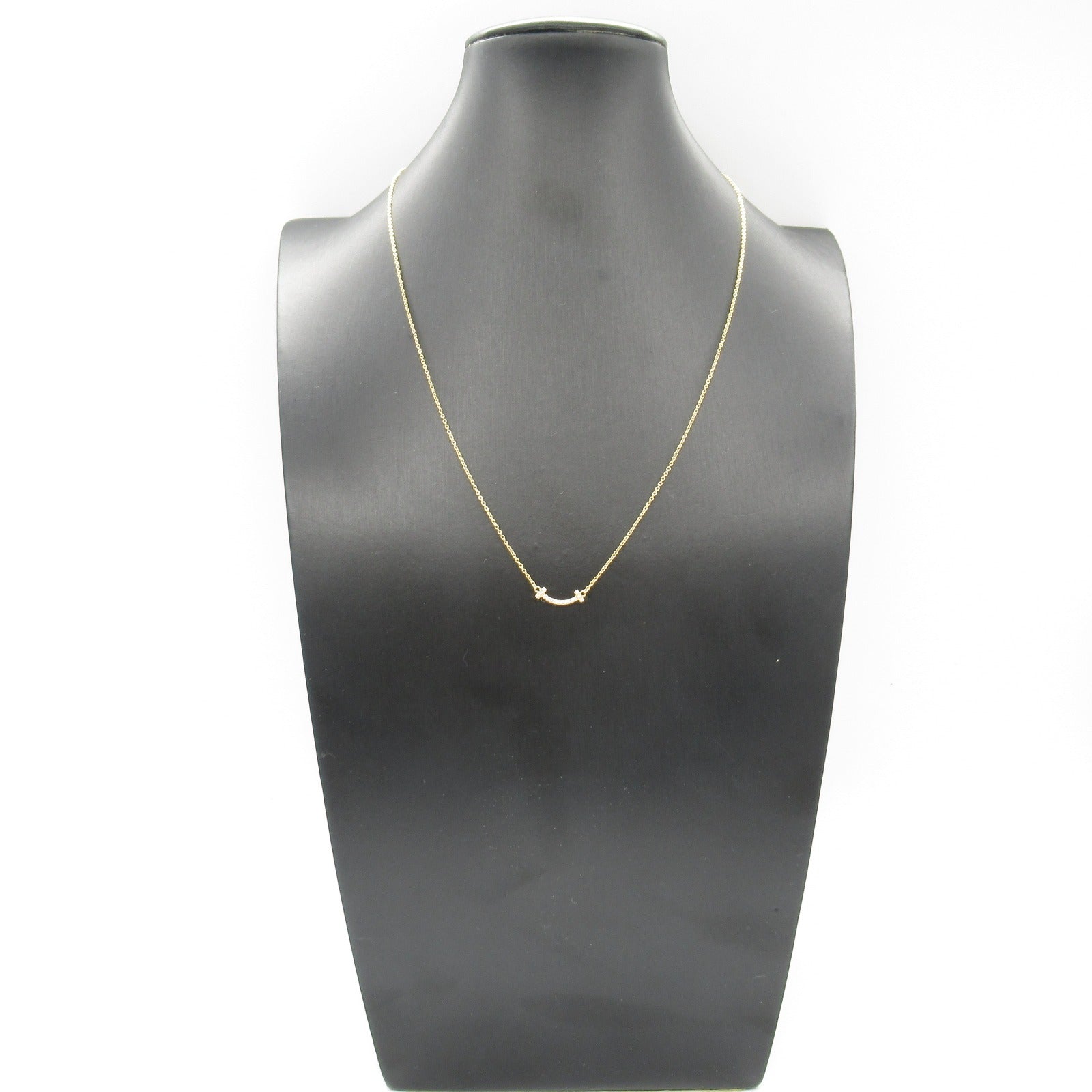 TIFFANY＆CO【激減優惠】 18K玫瑰金T Smile Mini Diamond Necklace鑽石項鍊