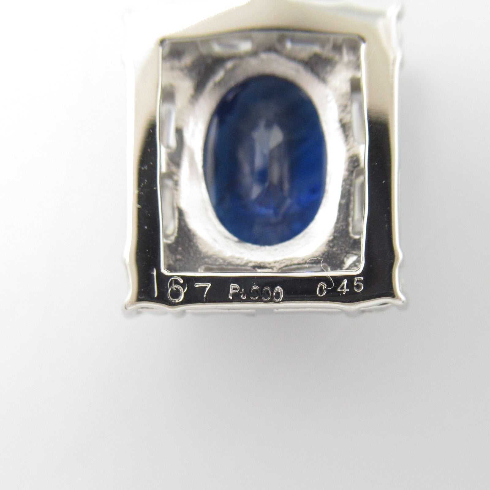 JEWELRY PT900/PT850鉑金Sapphire Diamond Necklace藍寶石/鑽石項鍊