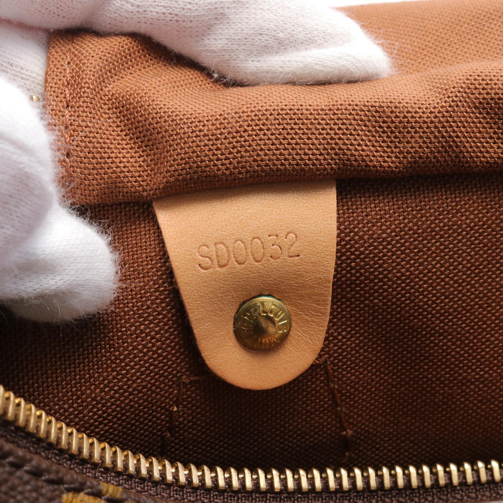 LOUIS VUITTON Monogram Speedy 30金扣手挽袋棕色