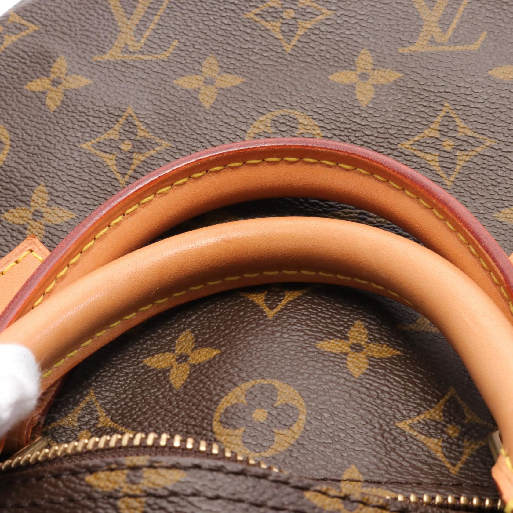 LOUIS VUITTON Monogram Speedy 30金扣手挽袋棕色