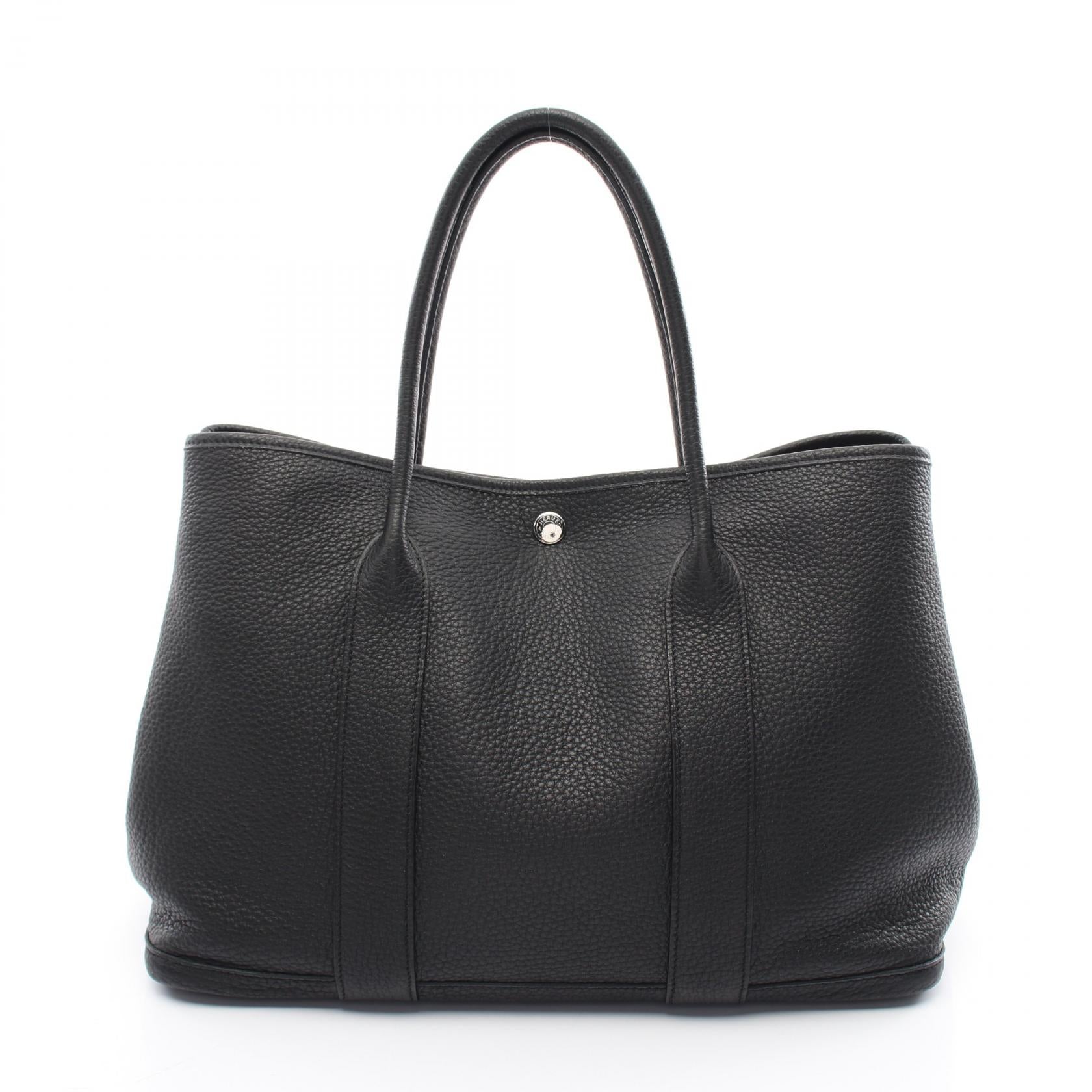 HERMES Negonda皮革Garden Party PM銀扣手挽袋