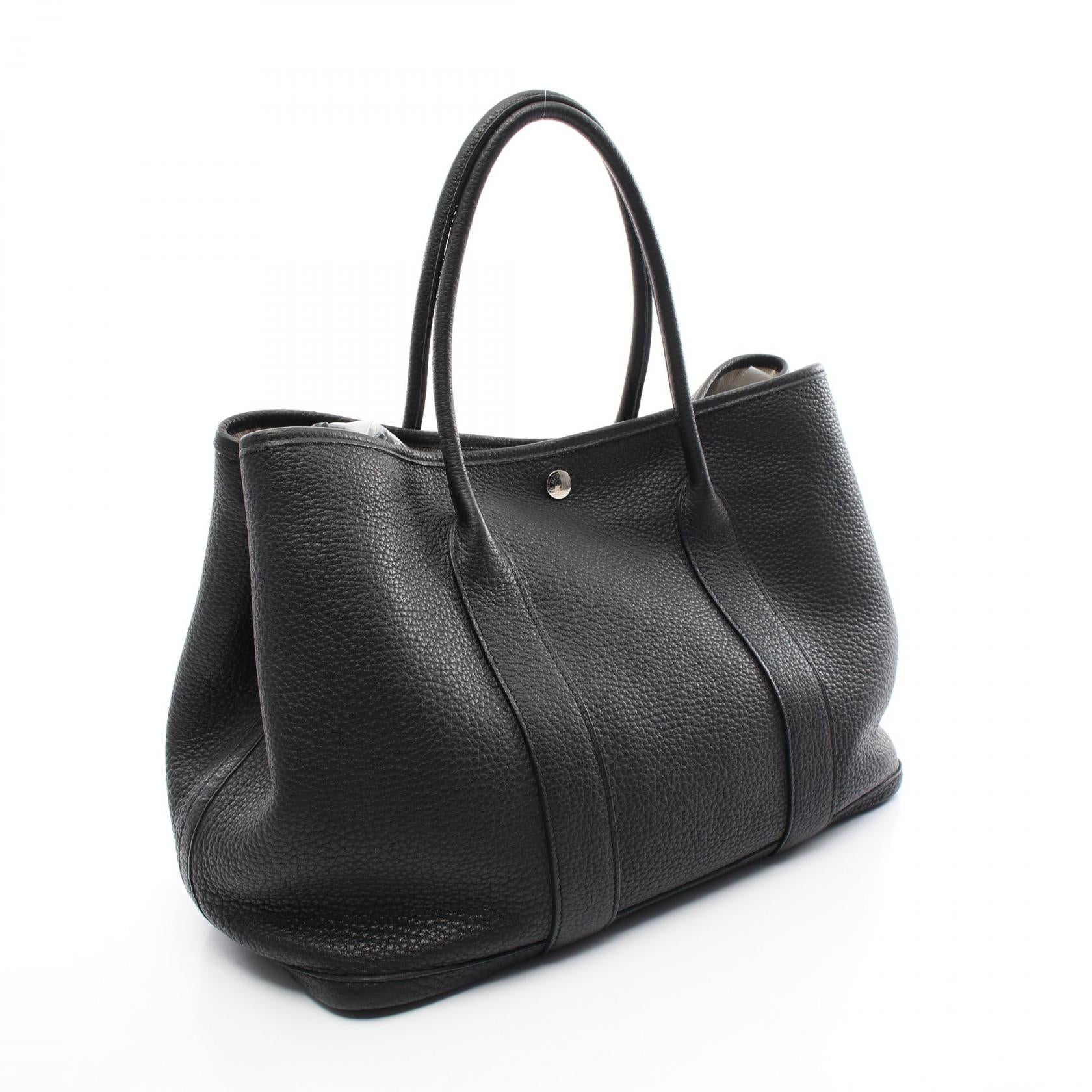 HERMES Negonda皮革Garden Party PM銀扣手挽袋