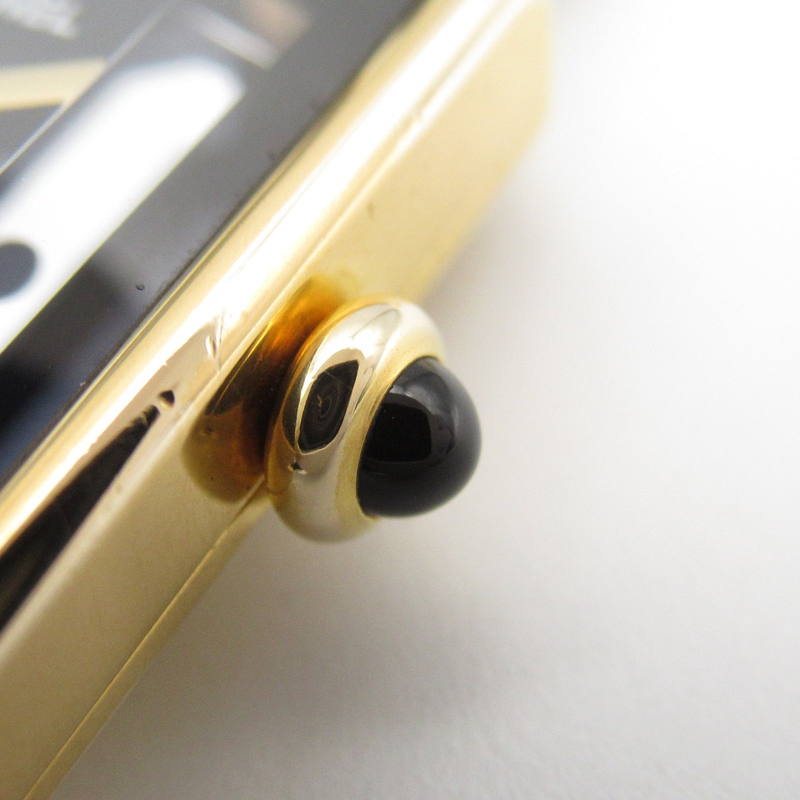 CHANEL CC Premiere S Wrist Watch H0001 Quartz Gold Plated Leather 