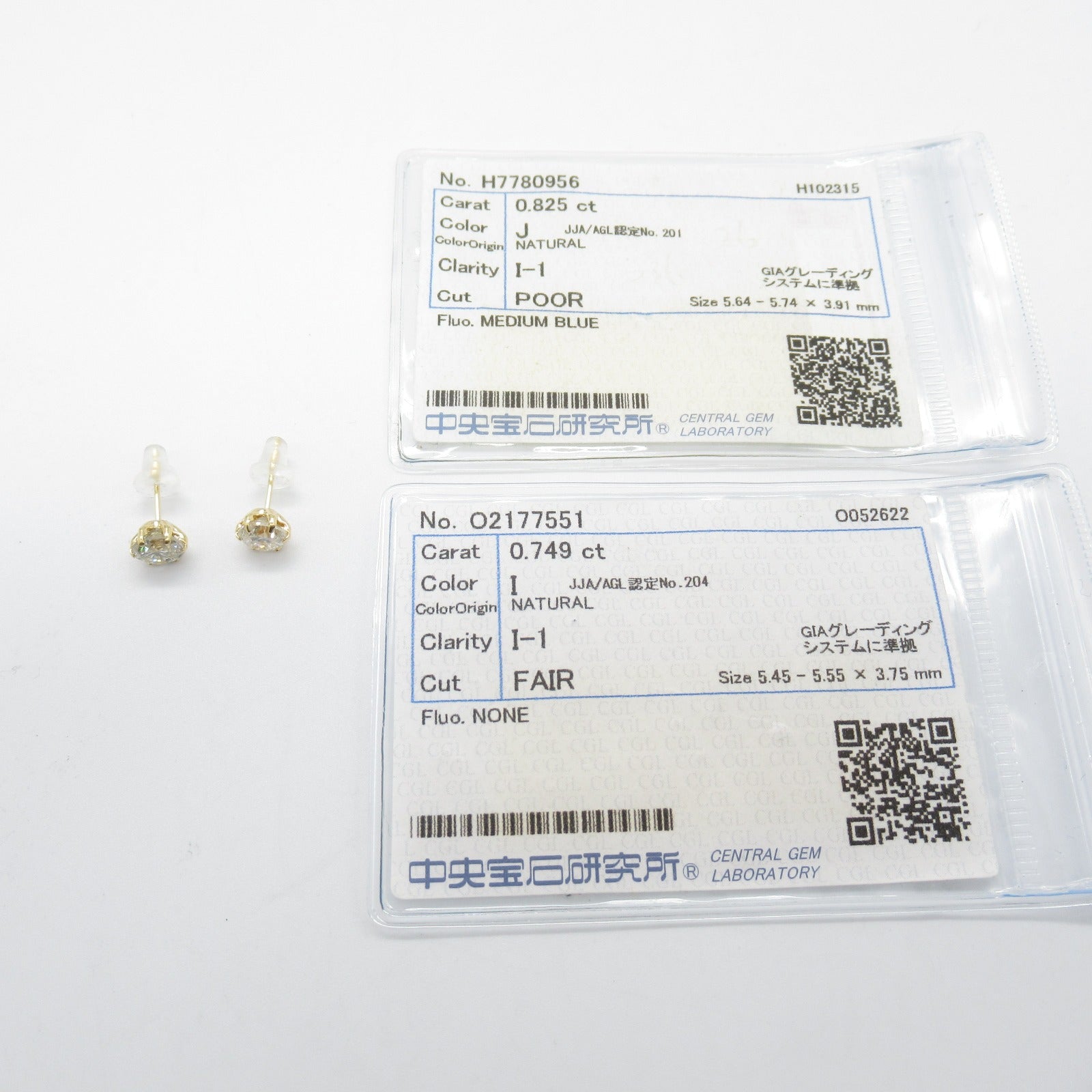 JEWELRY 18K黃金Diamond Earrings鑽石耳環