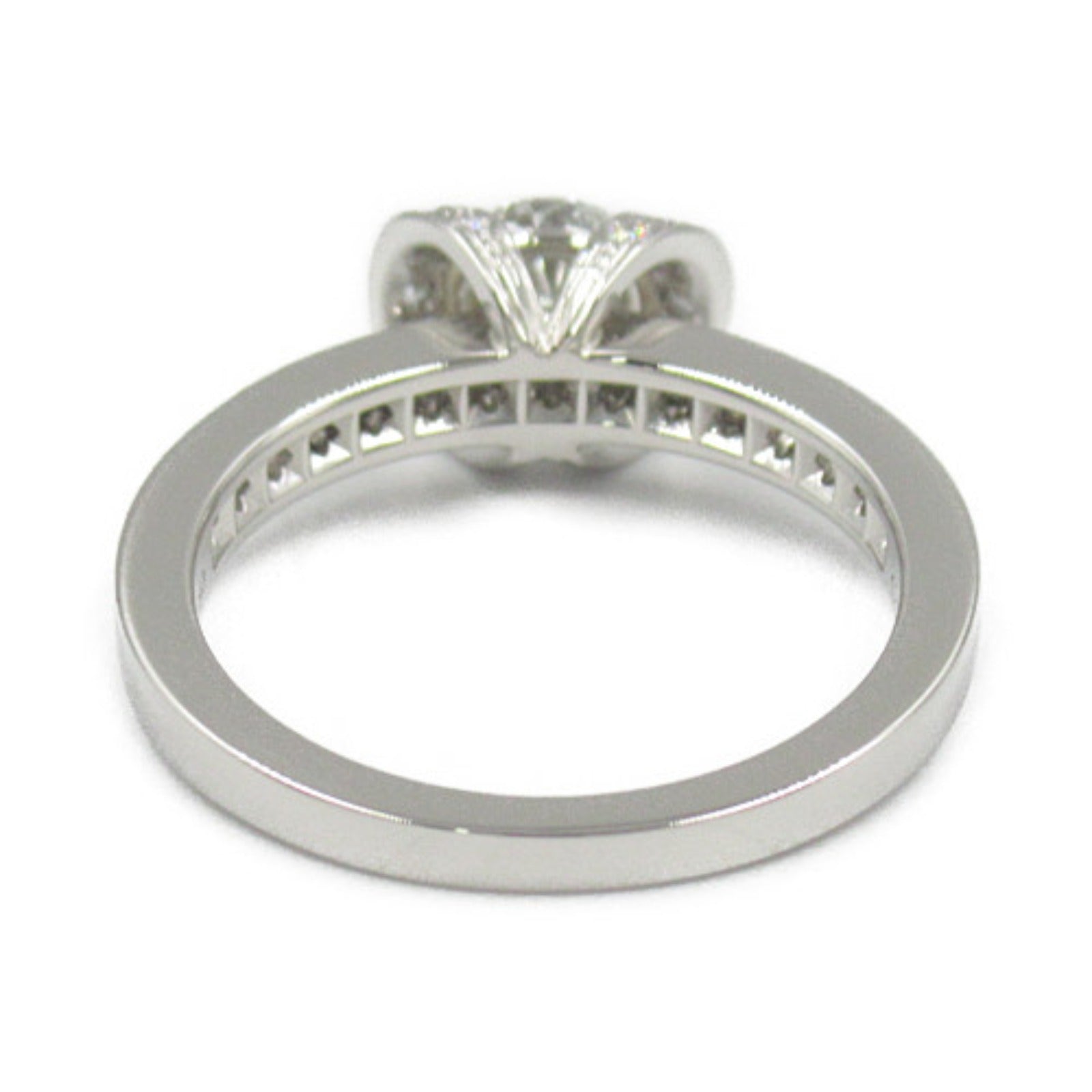 TIFFANY＆CO PT950鉑金Ribbon Diamond Ring 0.54ct鑽石戒指US#4.75