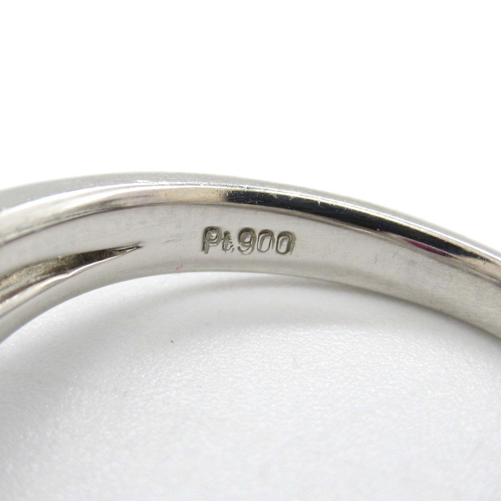 JEWELRY PT900鉑金Ruby Diamond Ring紅寶石/鑽石戒指US#5.75
