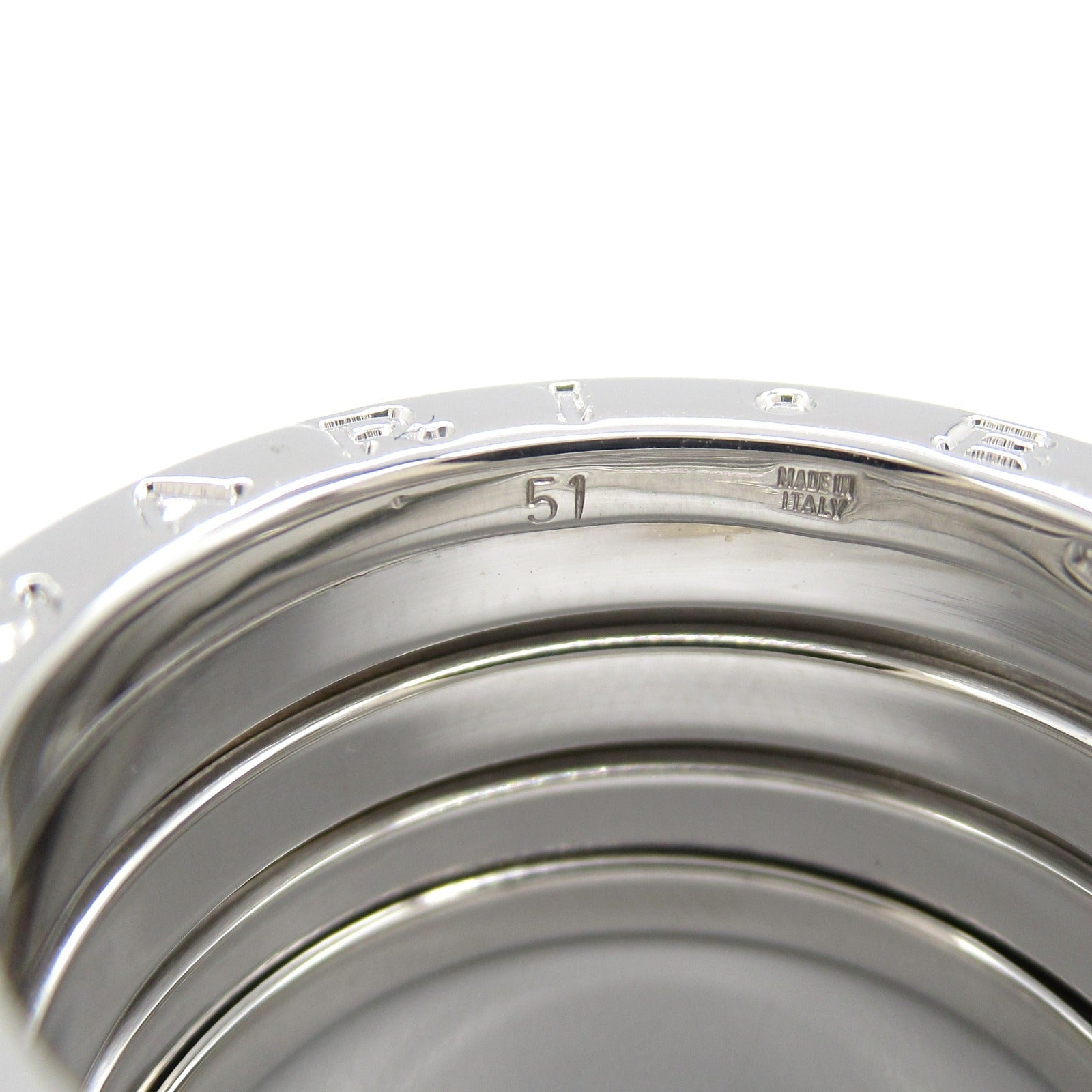 BVLGARI 18K白金B-zero1 Ring戒指Bvlgari#51/US#5.25