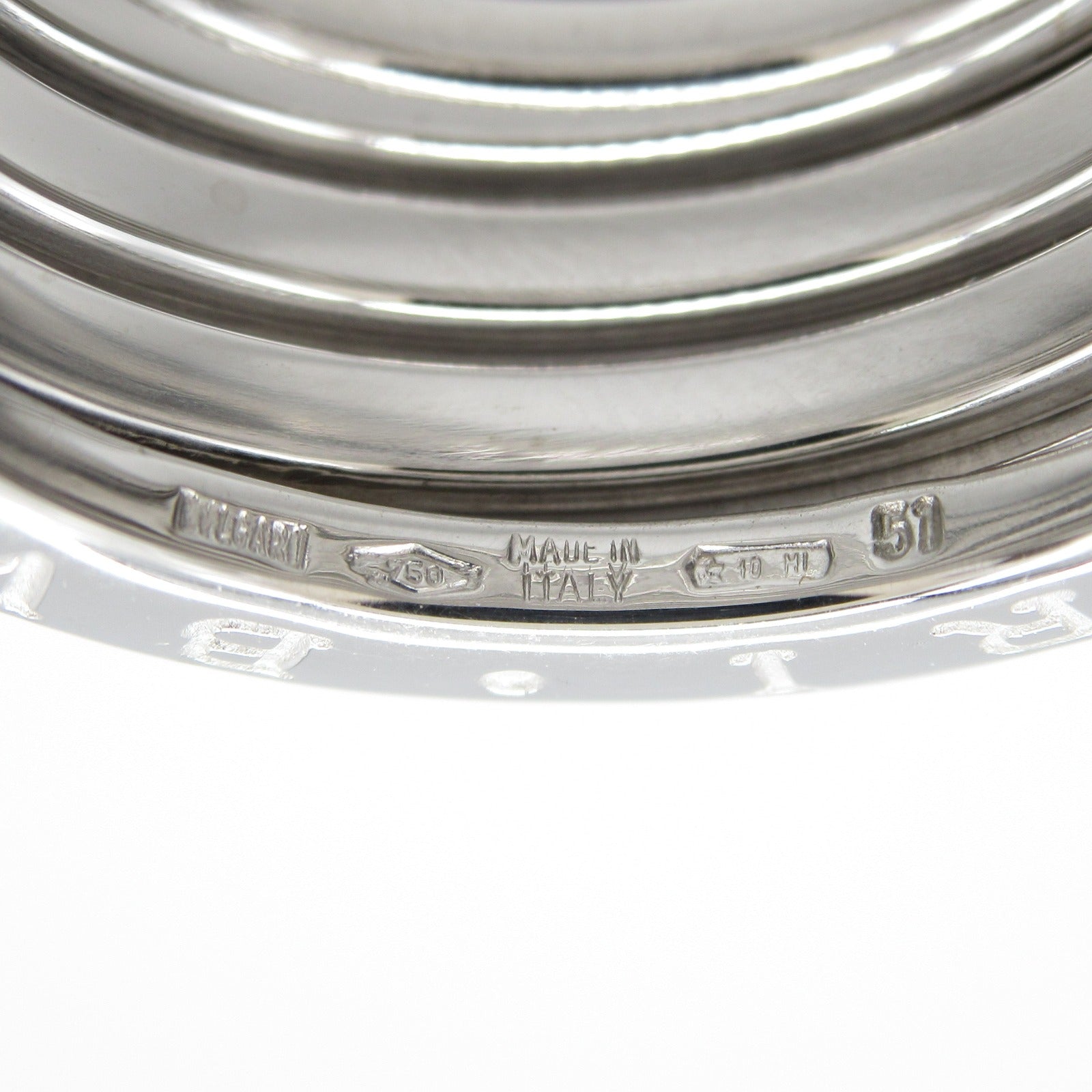 BVLGARI 18K白金B-zero1 Ring戒指Bvlgari#51/US#5.25