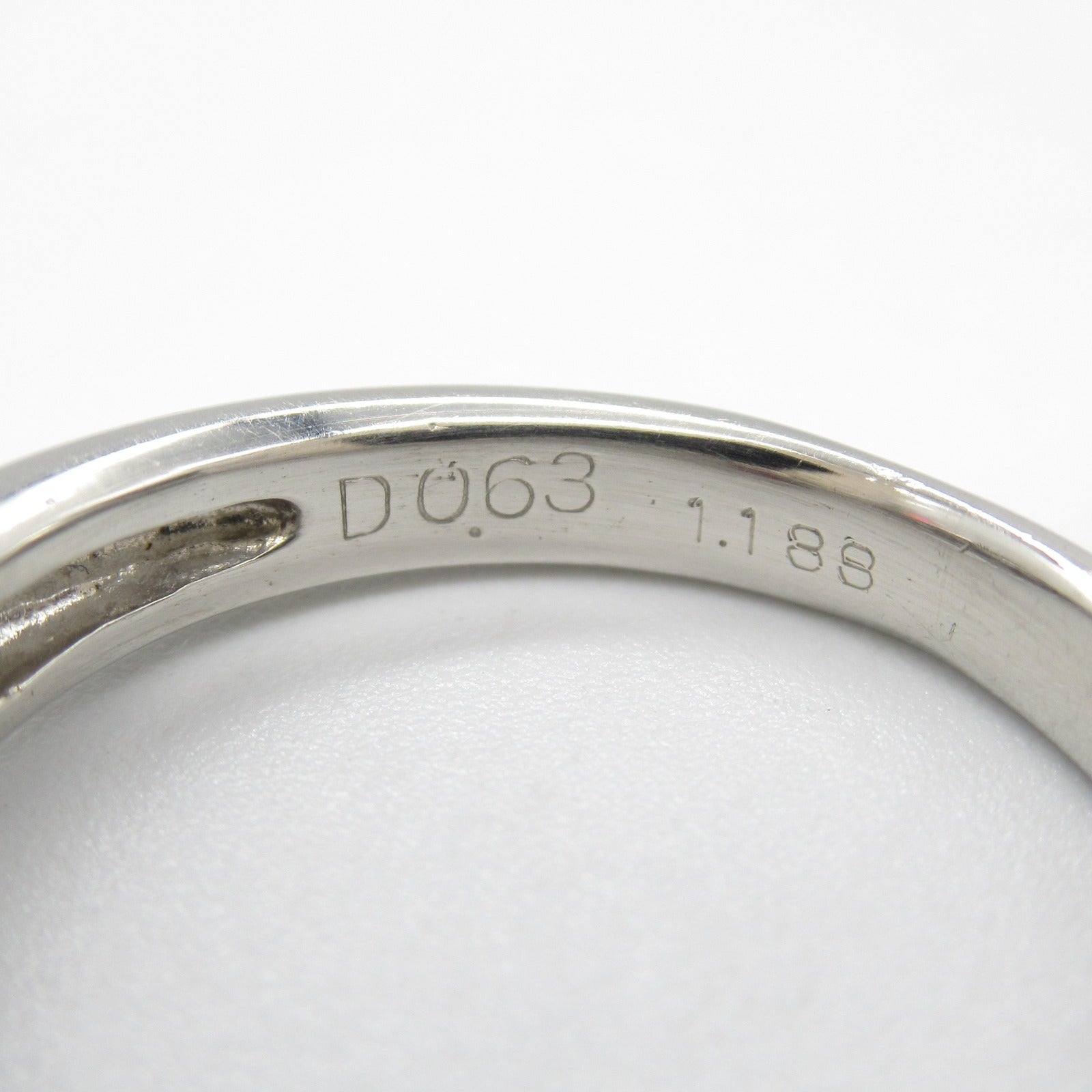 JEWELRY PT900鉑金Ruby Diamond Ring紅寶石/鑽石戒指US#5.75