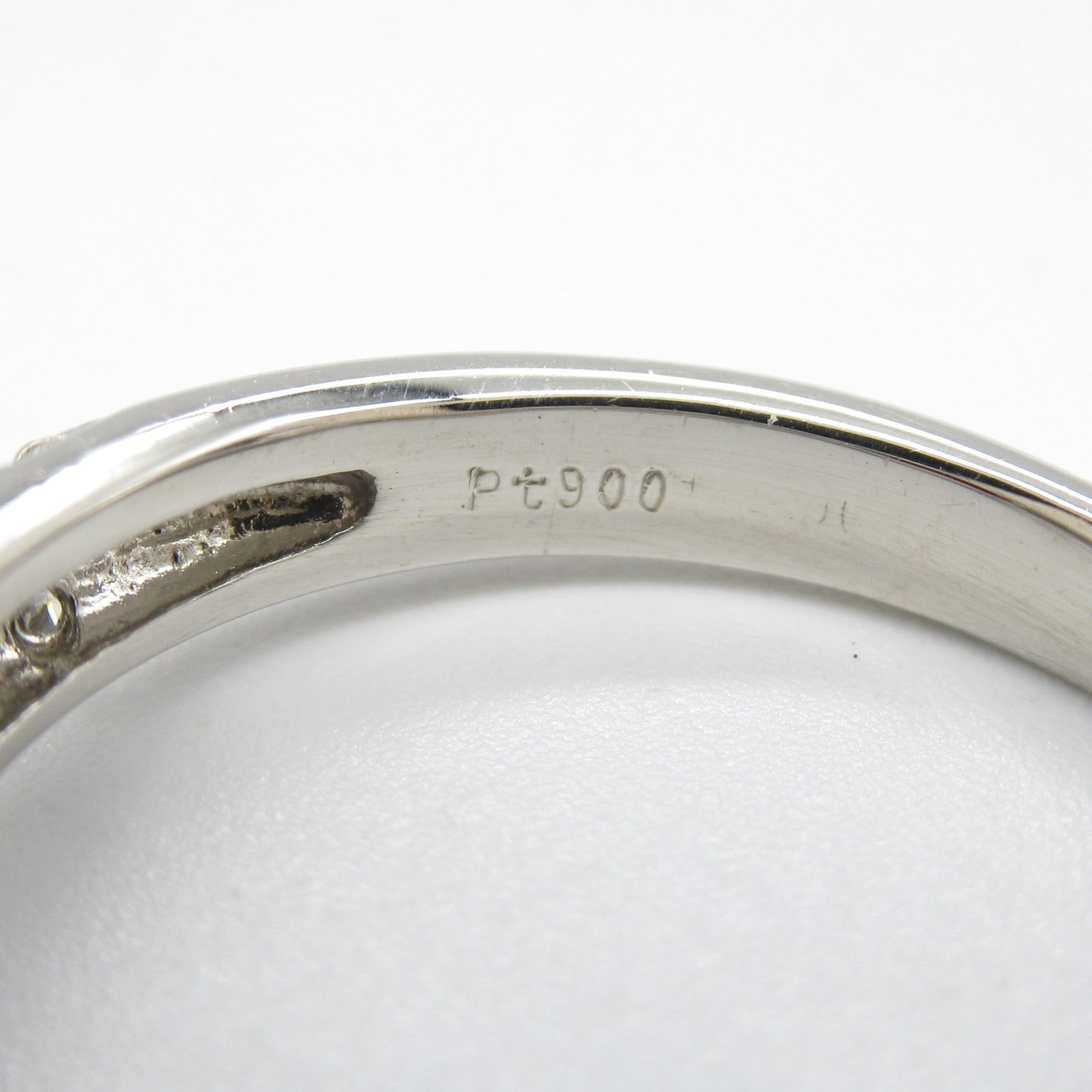 JEWELRY PT900鉑金Ruby Diamond Ring紅寶石/鑽石戒指US#5.75