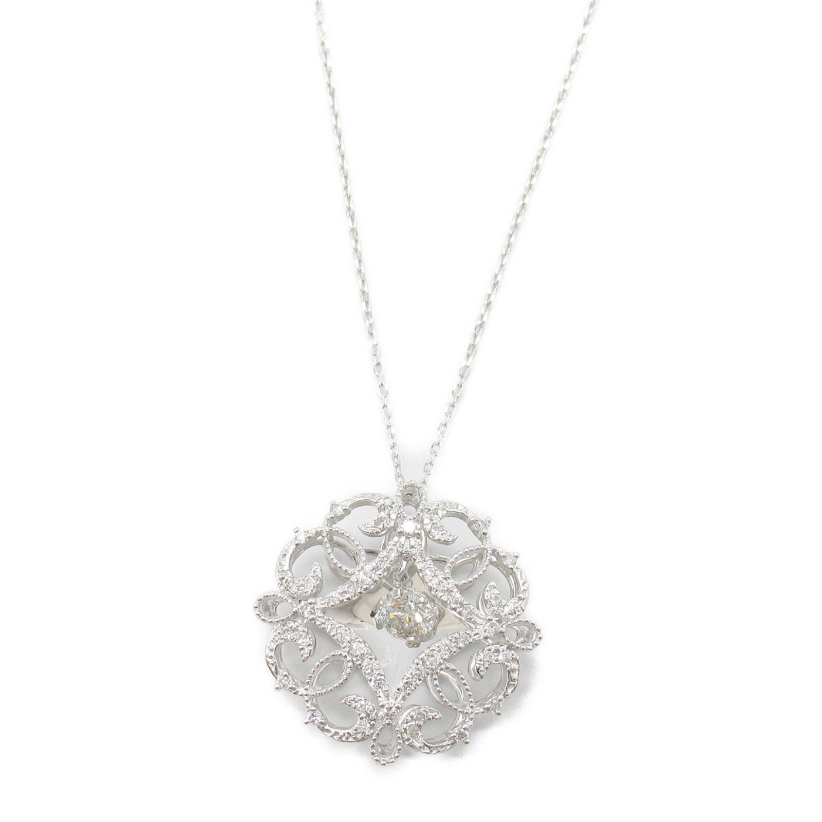 JEWELRY 18K白金Diamond Necklace鑽石項鍊