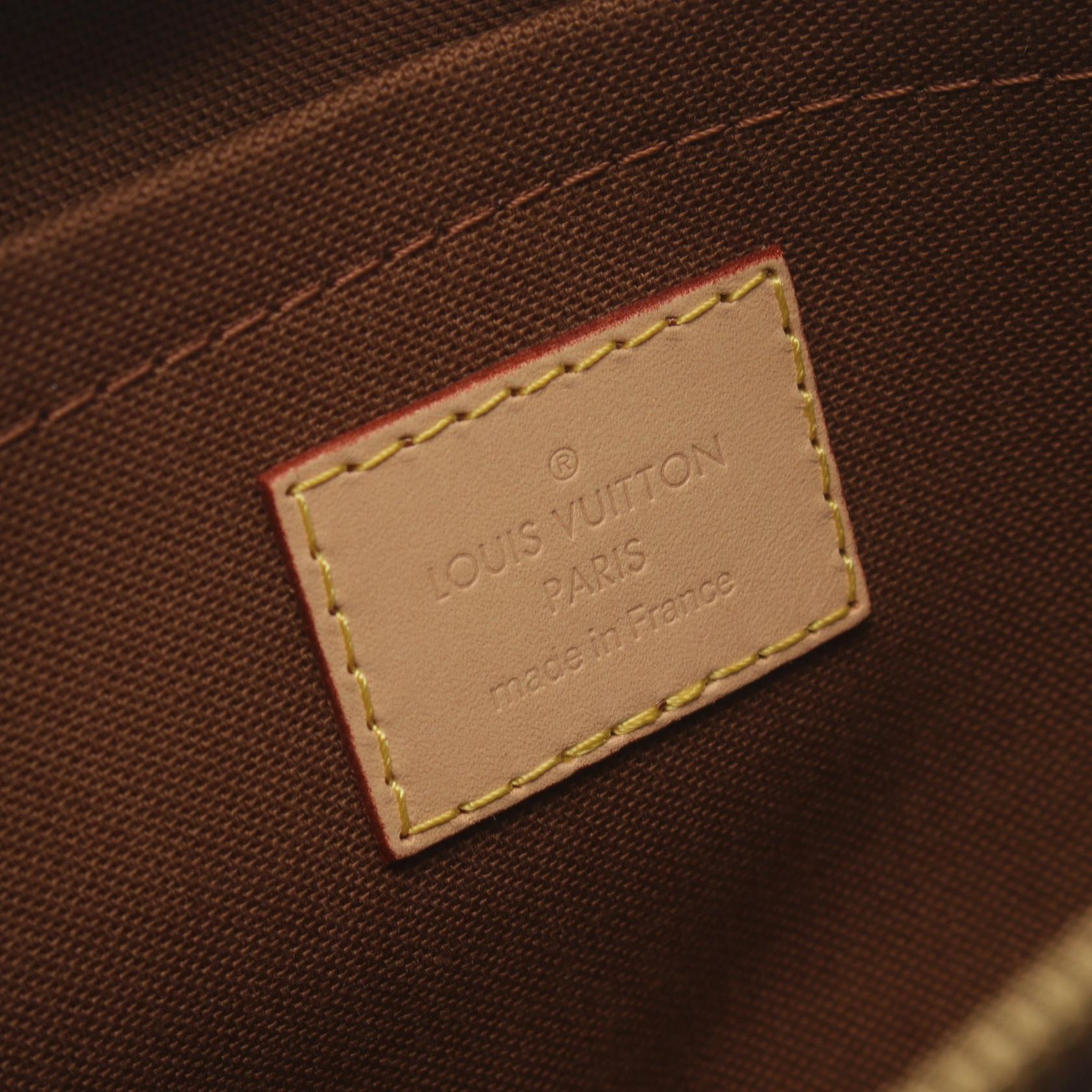 LOUIS VUITTON【激減優惠】 Monogram Multi Pochette Accessoires金扣肩背袋棕色