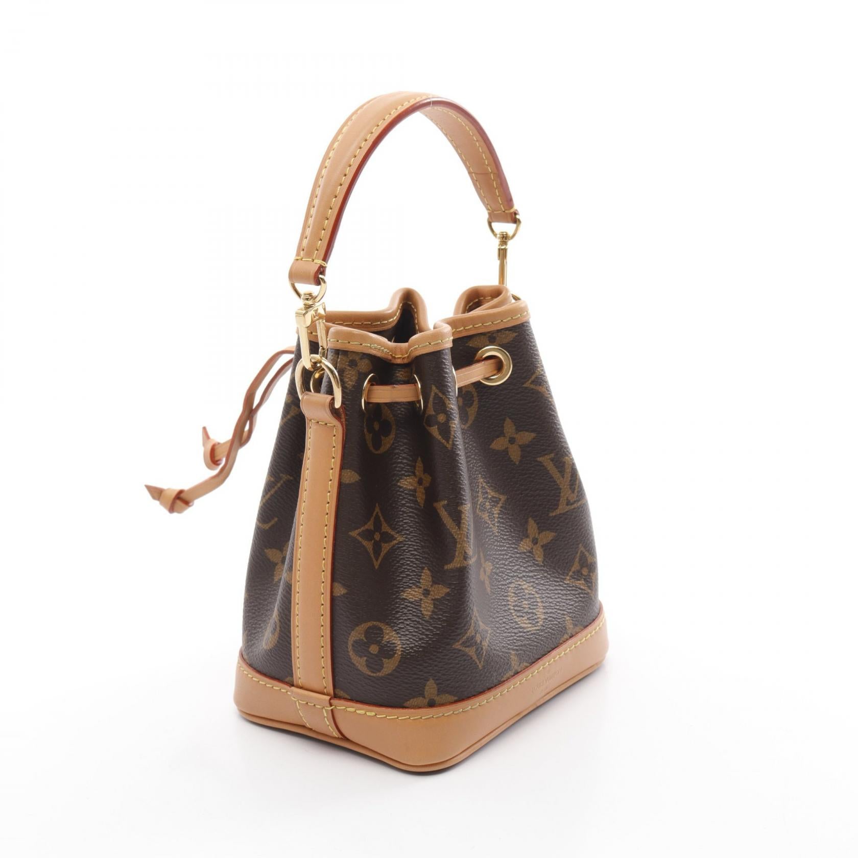 LOUIS VUITTON Monogram Nano Noe金扣手挽肩背兩用袋