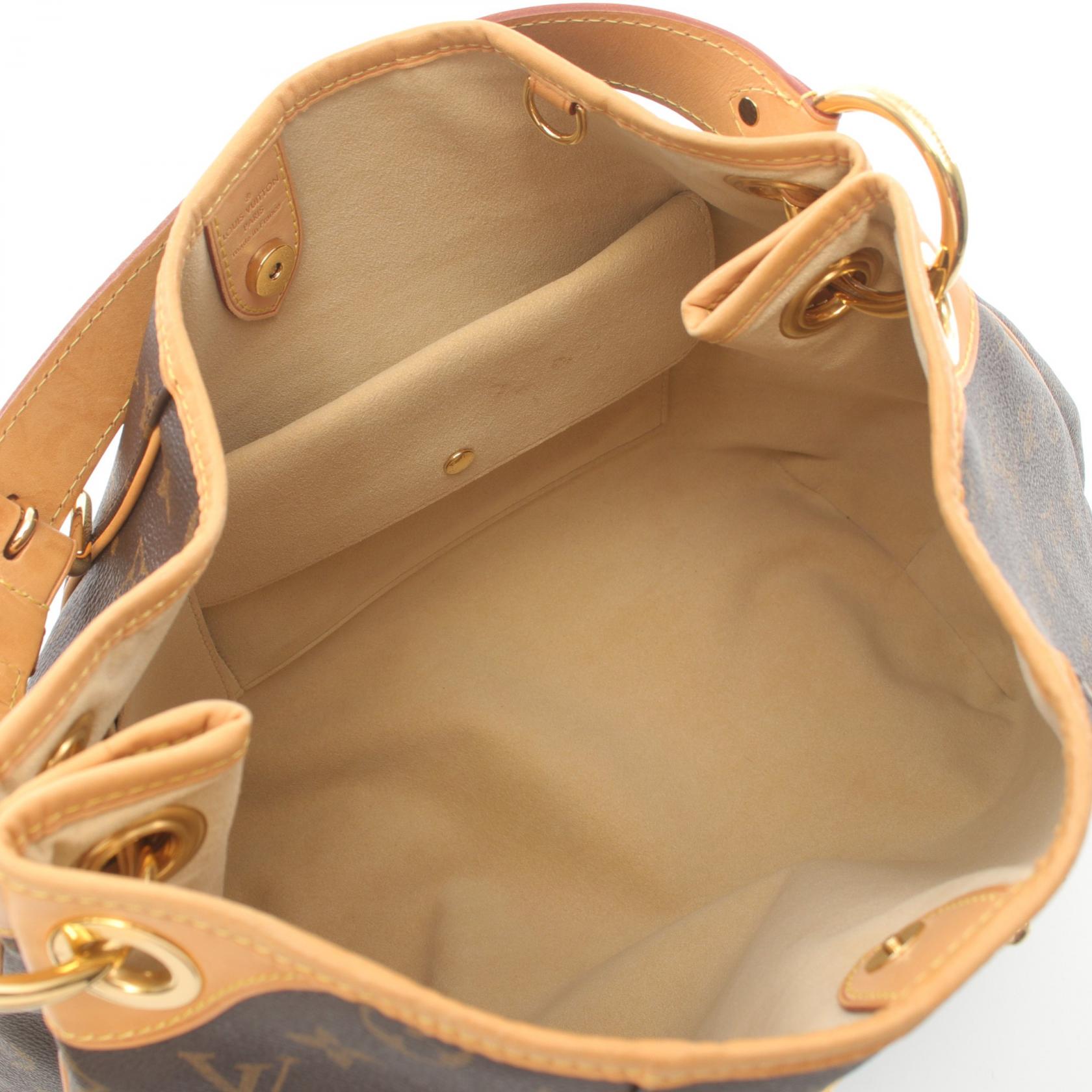 LOUIS VUITTON Monogram Galliera PM金扣肩背袋棕色