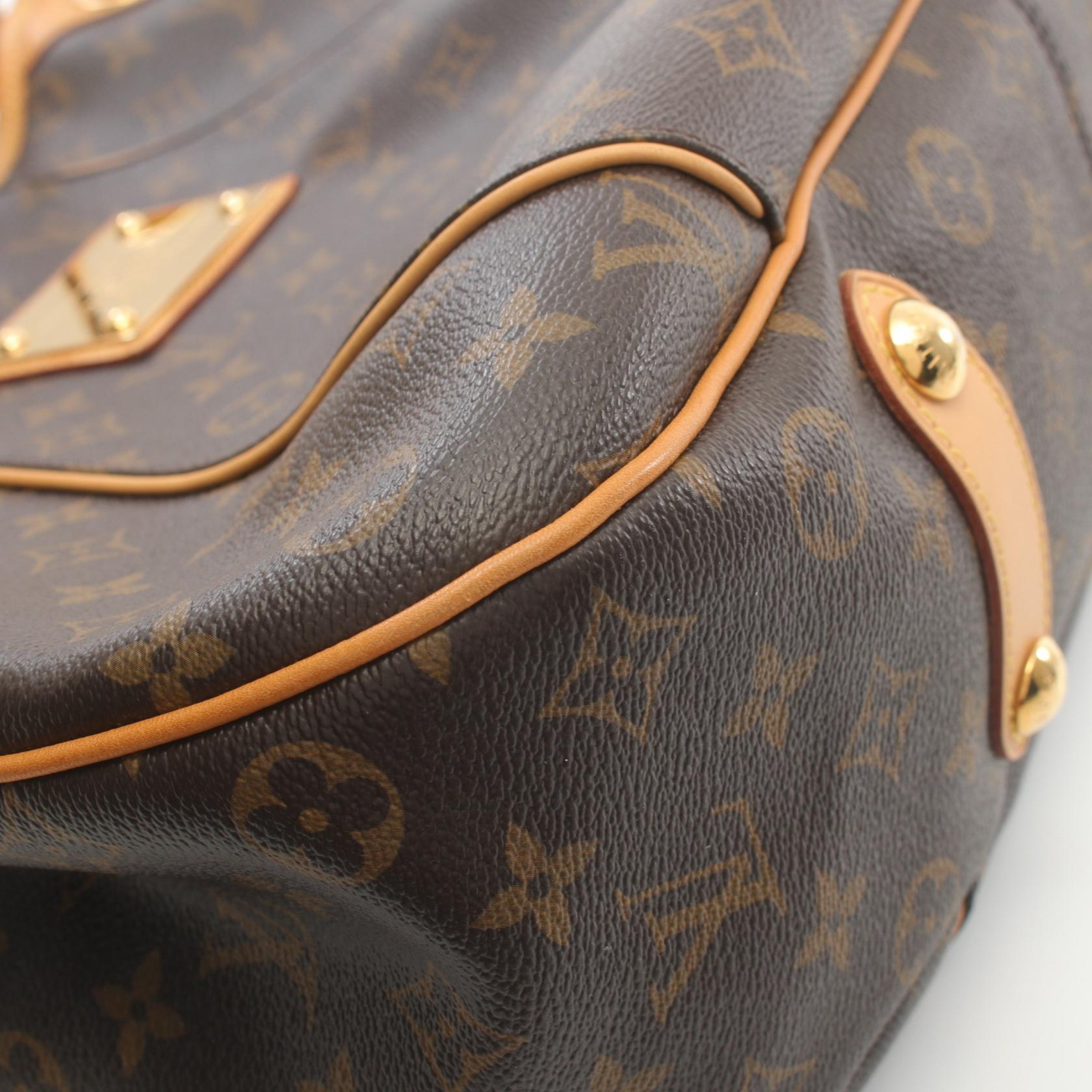 LOUIS VUITTON Monogram Galliera PM金扣肩背袋棕色