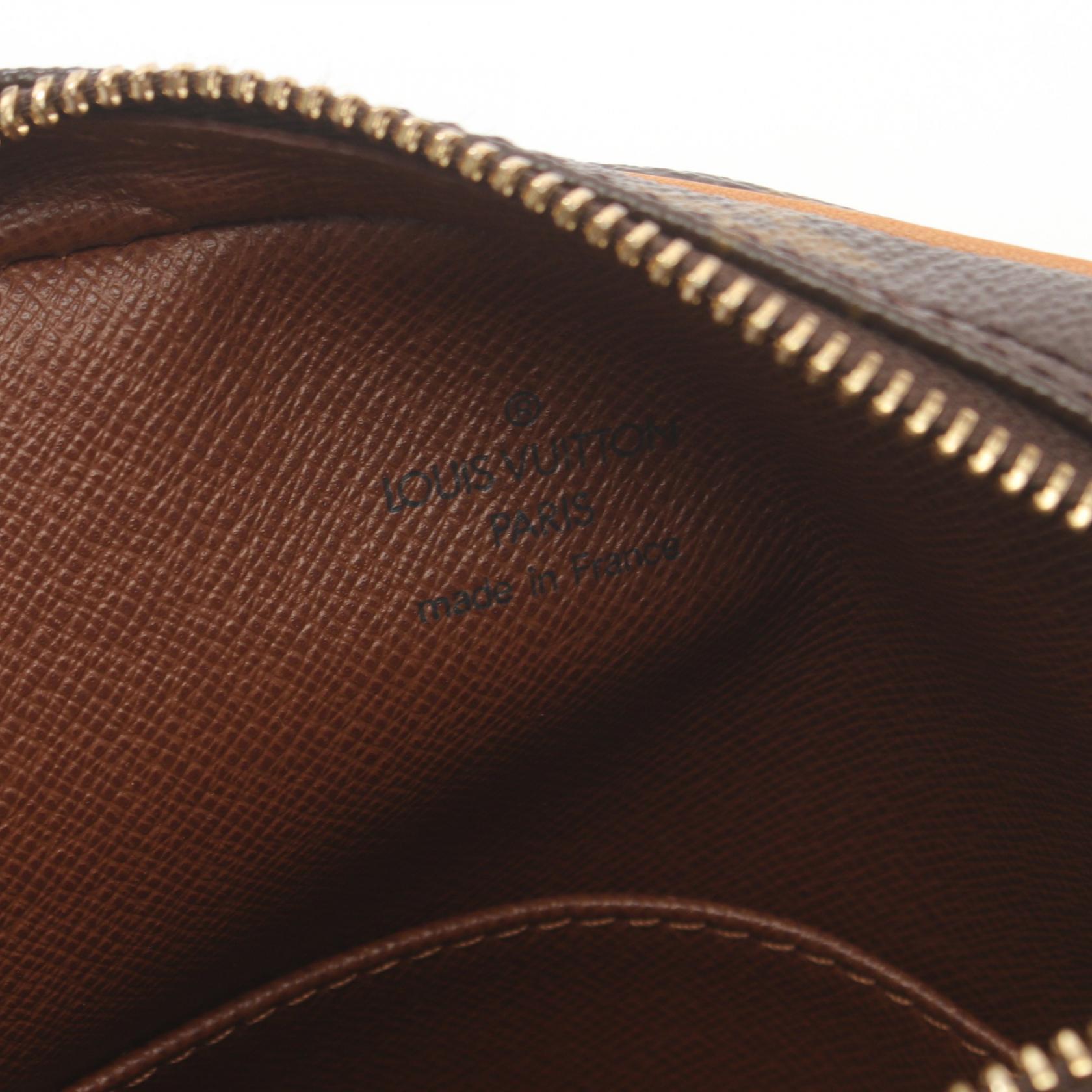 LOUIS VUITTON Monogram Danube金扣肩背袋棕色
