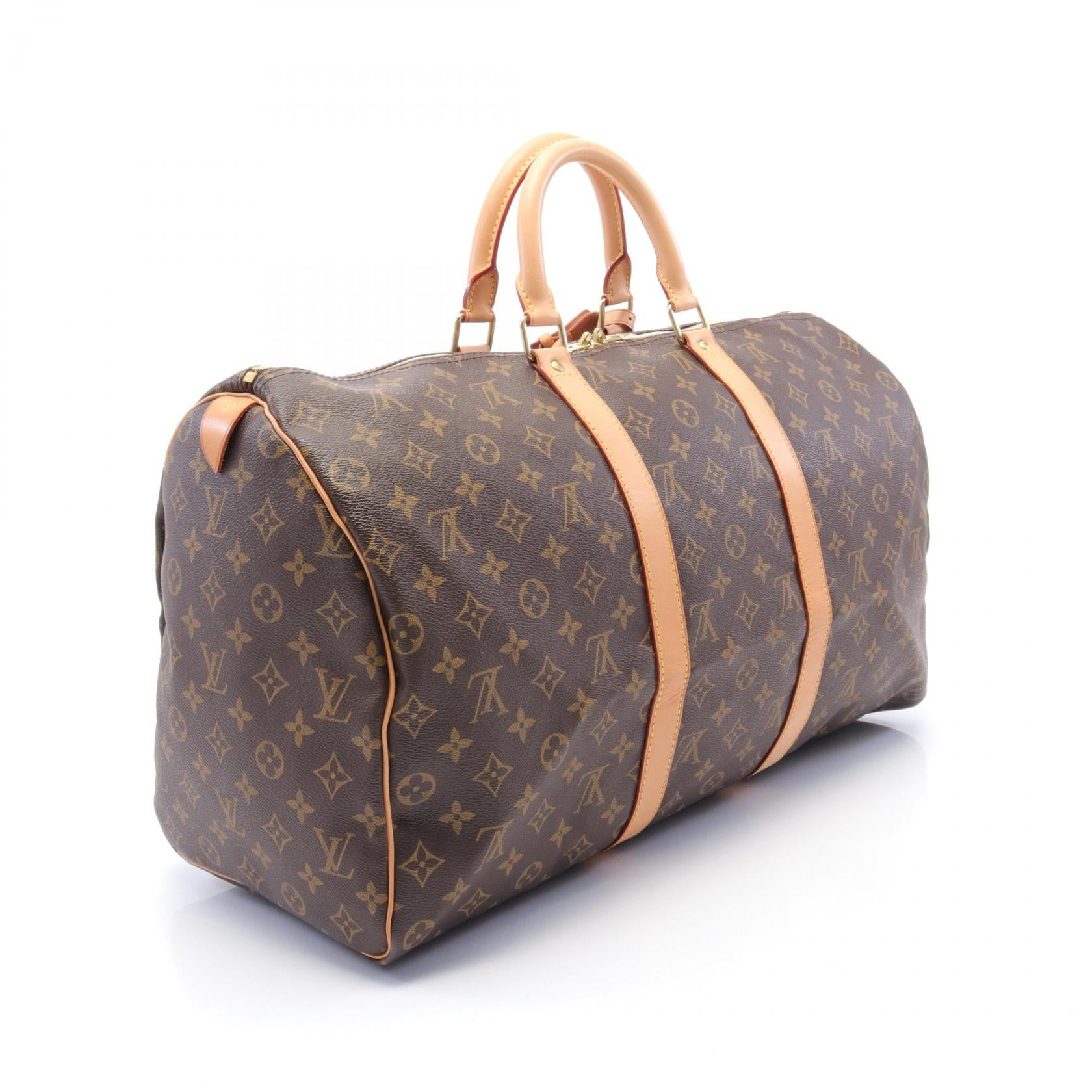 LOUIS VUITTON Monogram Keepall 50金扣手挽袋