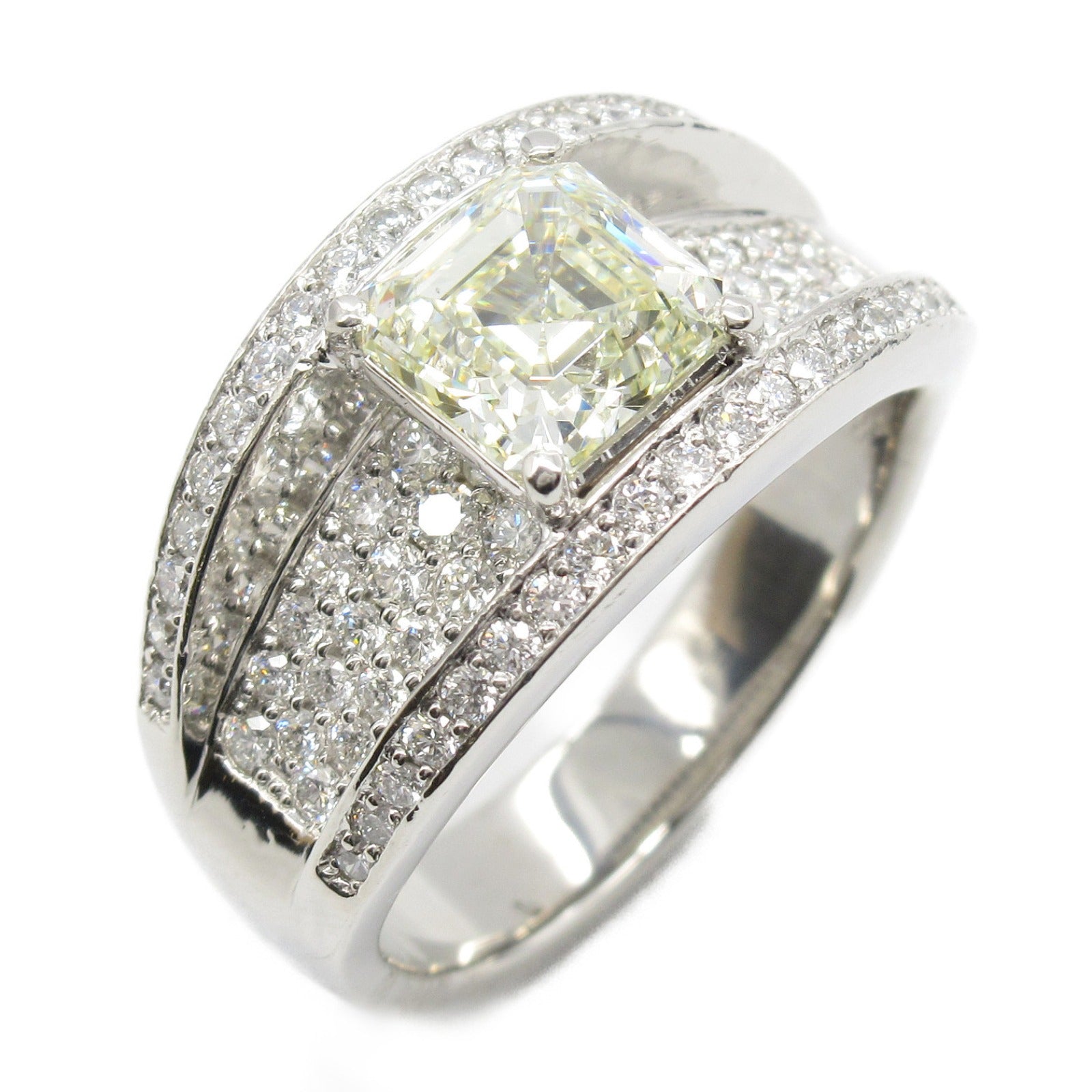 JEWELRY PT900鉑金Diamond Ring鑽石戒指US#9.25