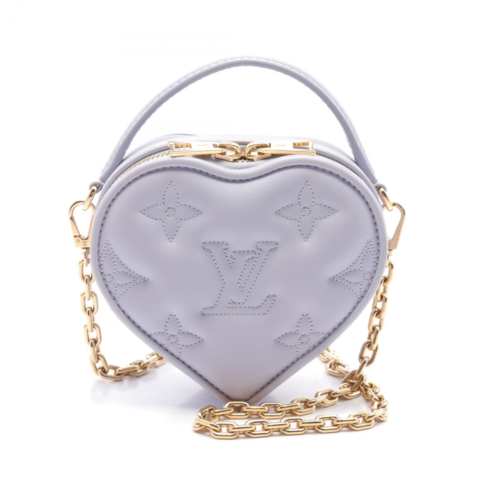 LOUIS VUITTON【激減優惠】 Monogram-embroidered Pop My Heart金扣手挽肩背兩用袋