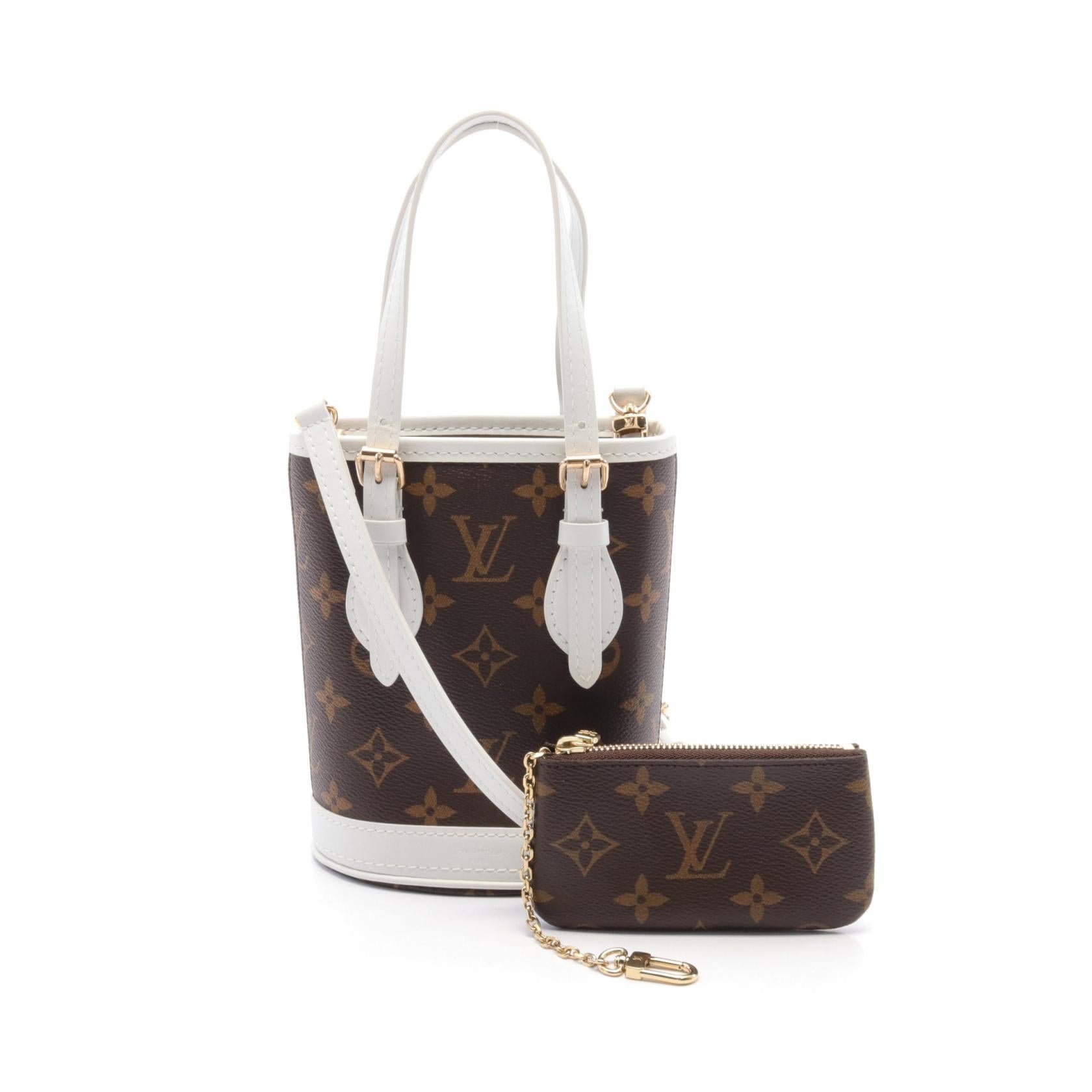 LOUIS VUITTON LV GHW Nano Bucket Shoulder Crossbody Bag M81489 Monogram Brown